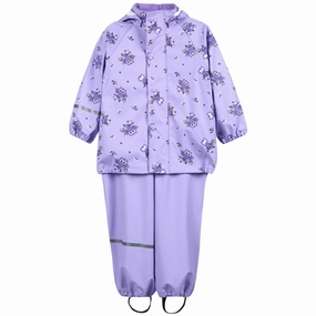 Respected CeLaVi Rain Set AOP Purple Rose Prized