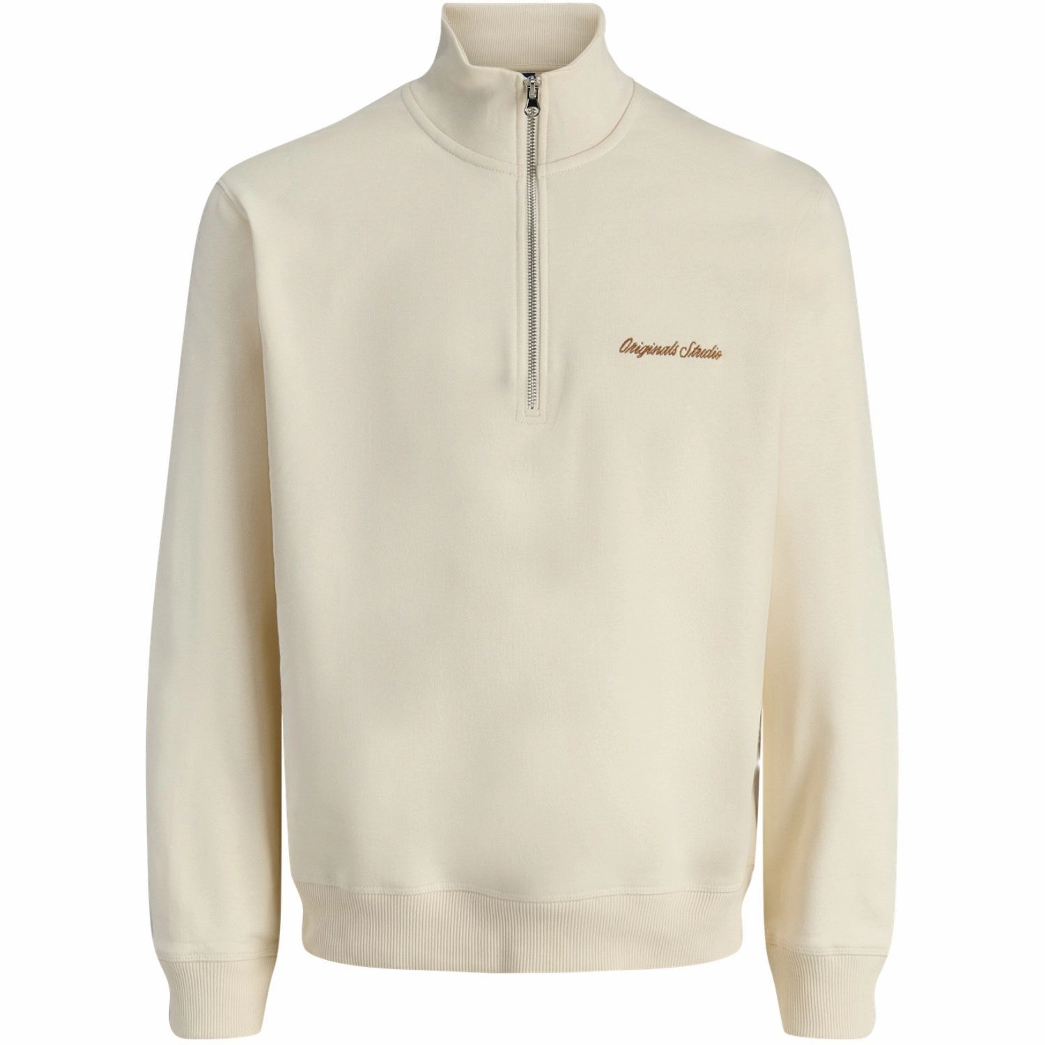 Jack & Jones Junior Antique White Jornorrebro Emb Sweat High Neck Jnr Rare Luxurious