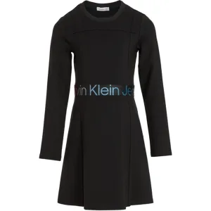 Responsible Calvin Klein Punto Tape Ls Dress Ck Black Visionary