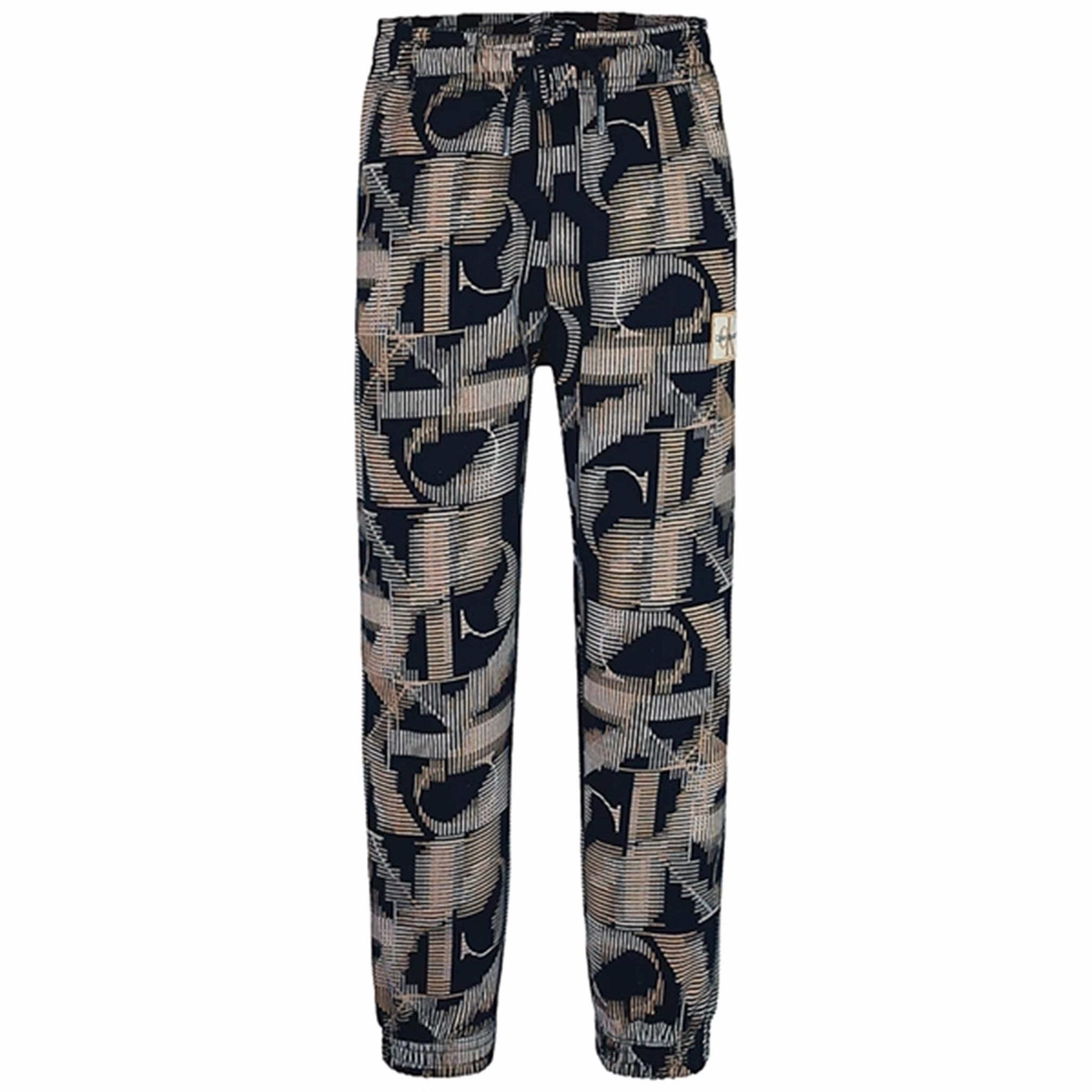 Opulent Calvin Klein Multi Monogram AOP Pants Black Upscale
