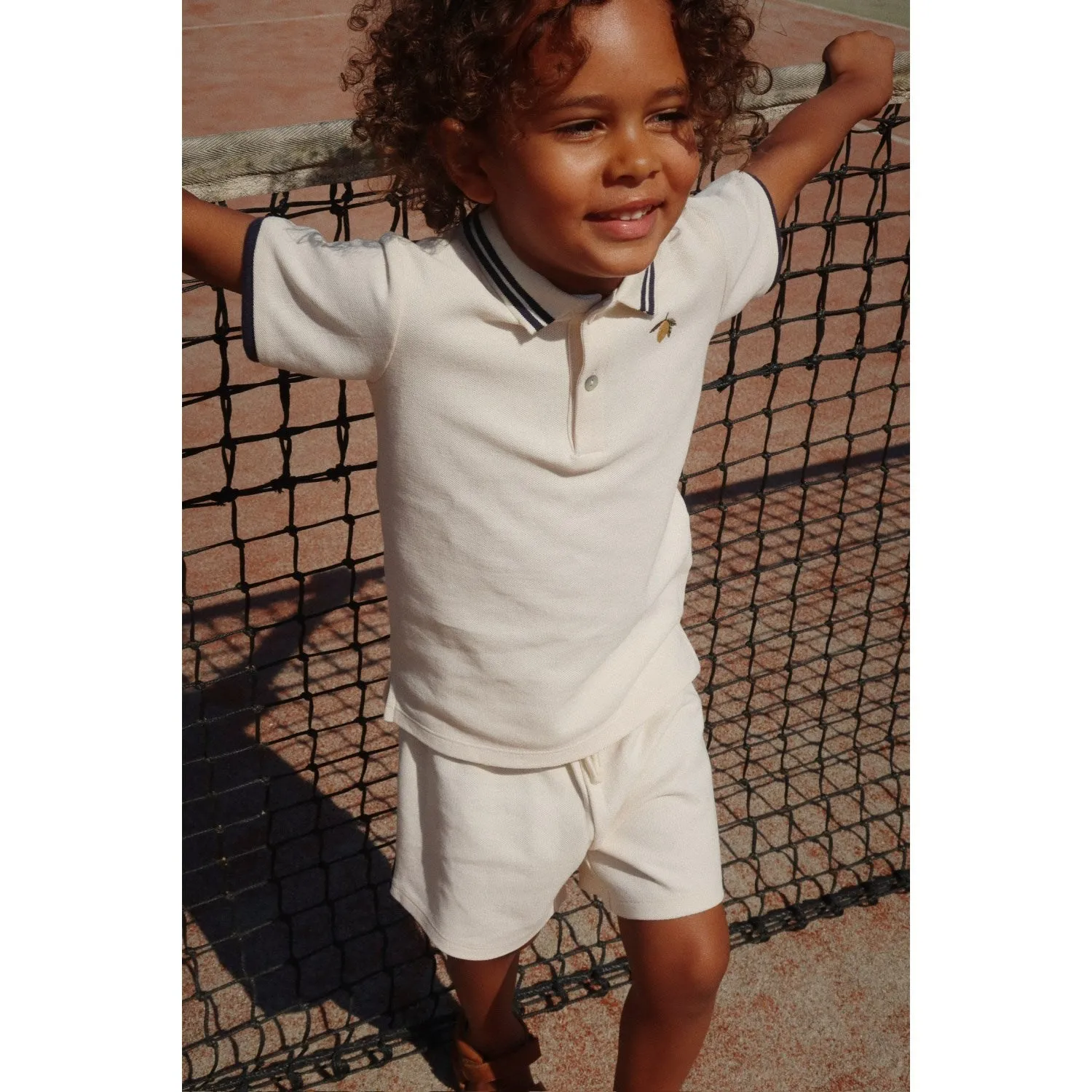 Retro Konges Sljd Antique White Florian Shorts Gots