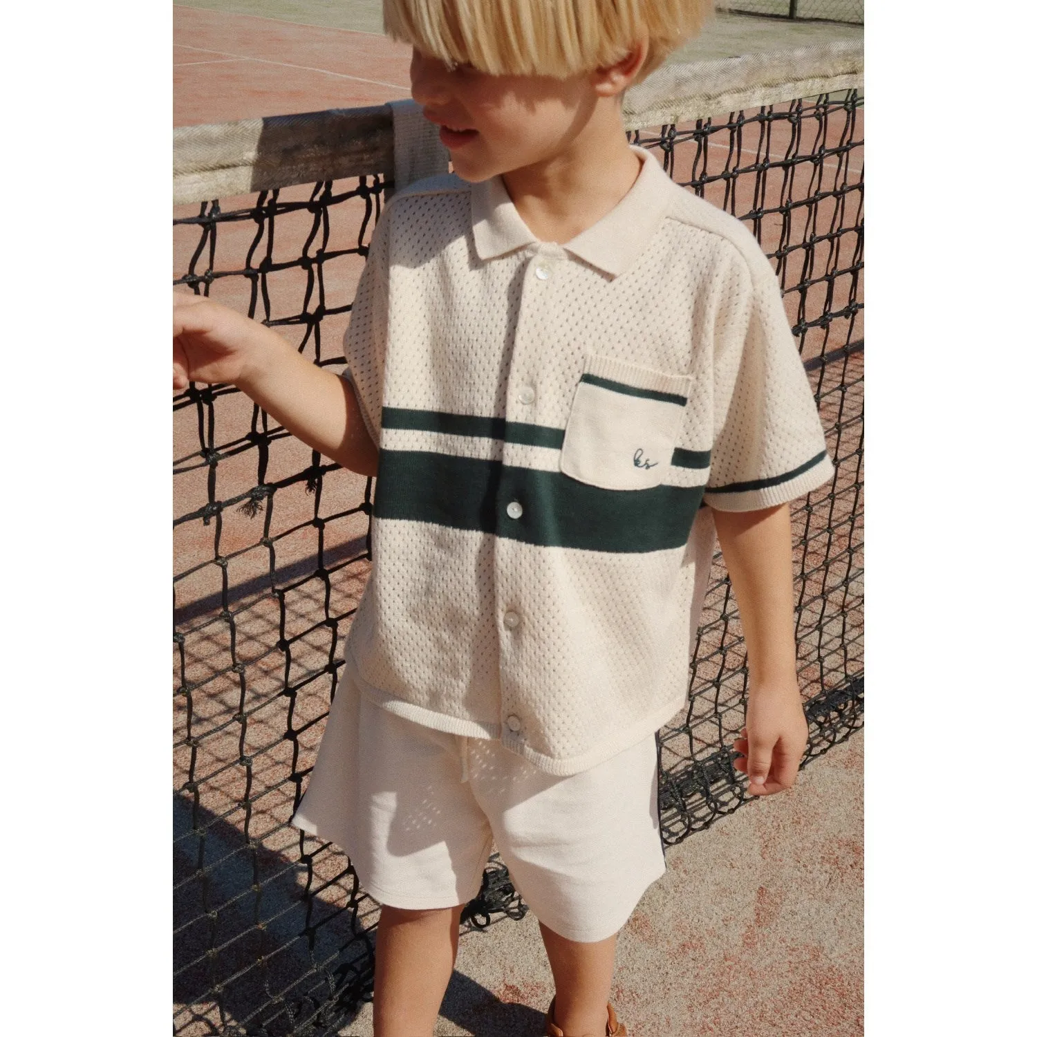 Retro Konges Sljd Antique White Florian Shorts Gots