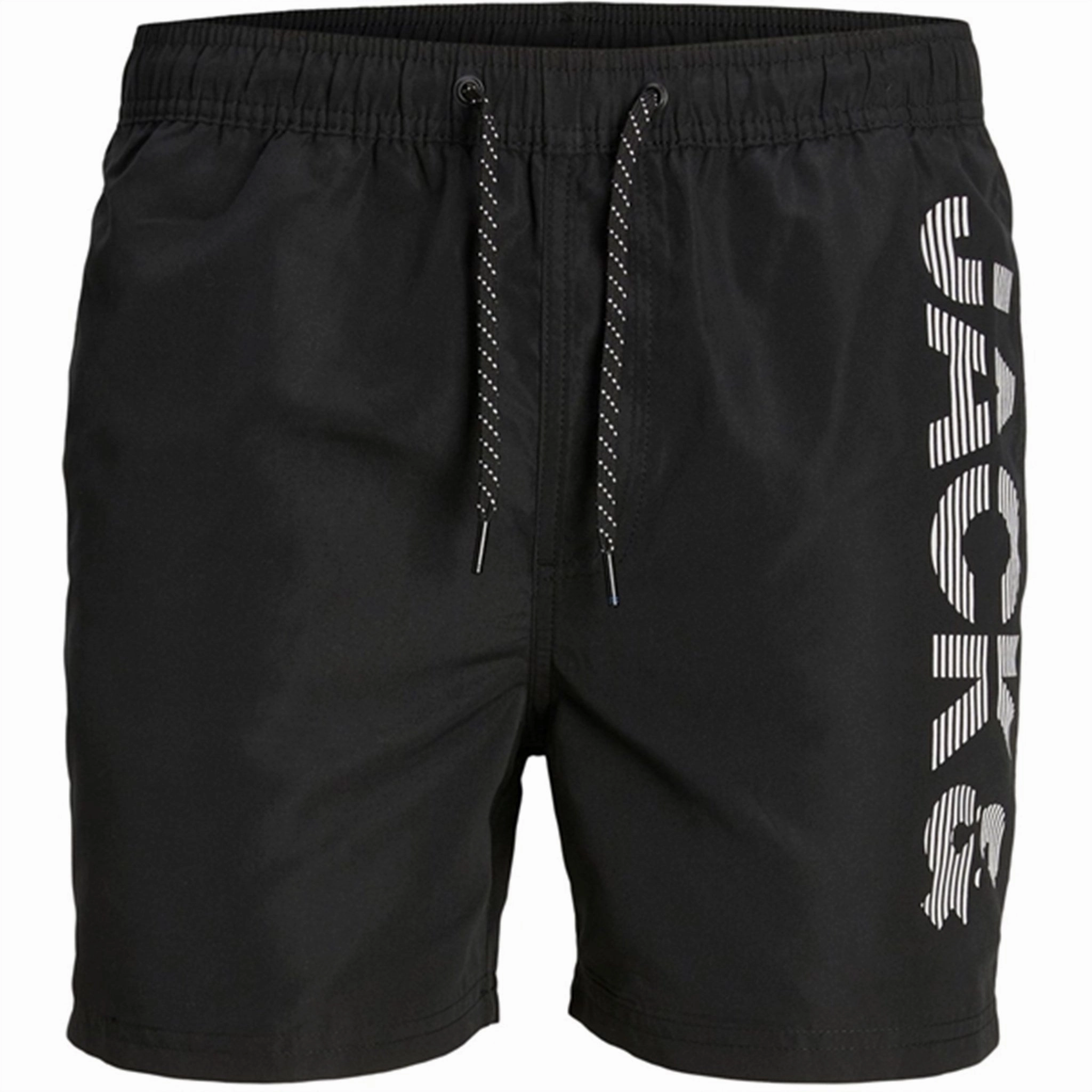 Retro Jack & Jones Junior Black Fiji Swim Trunks Spice Logo Innovator