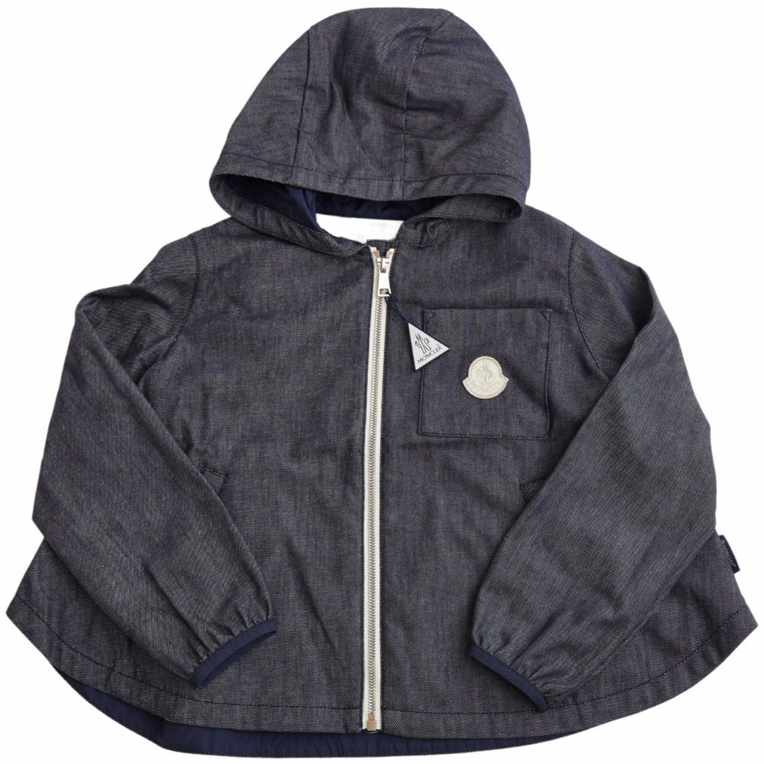 Retro Moncler Blue Denim Direna Jacket Polyester