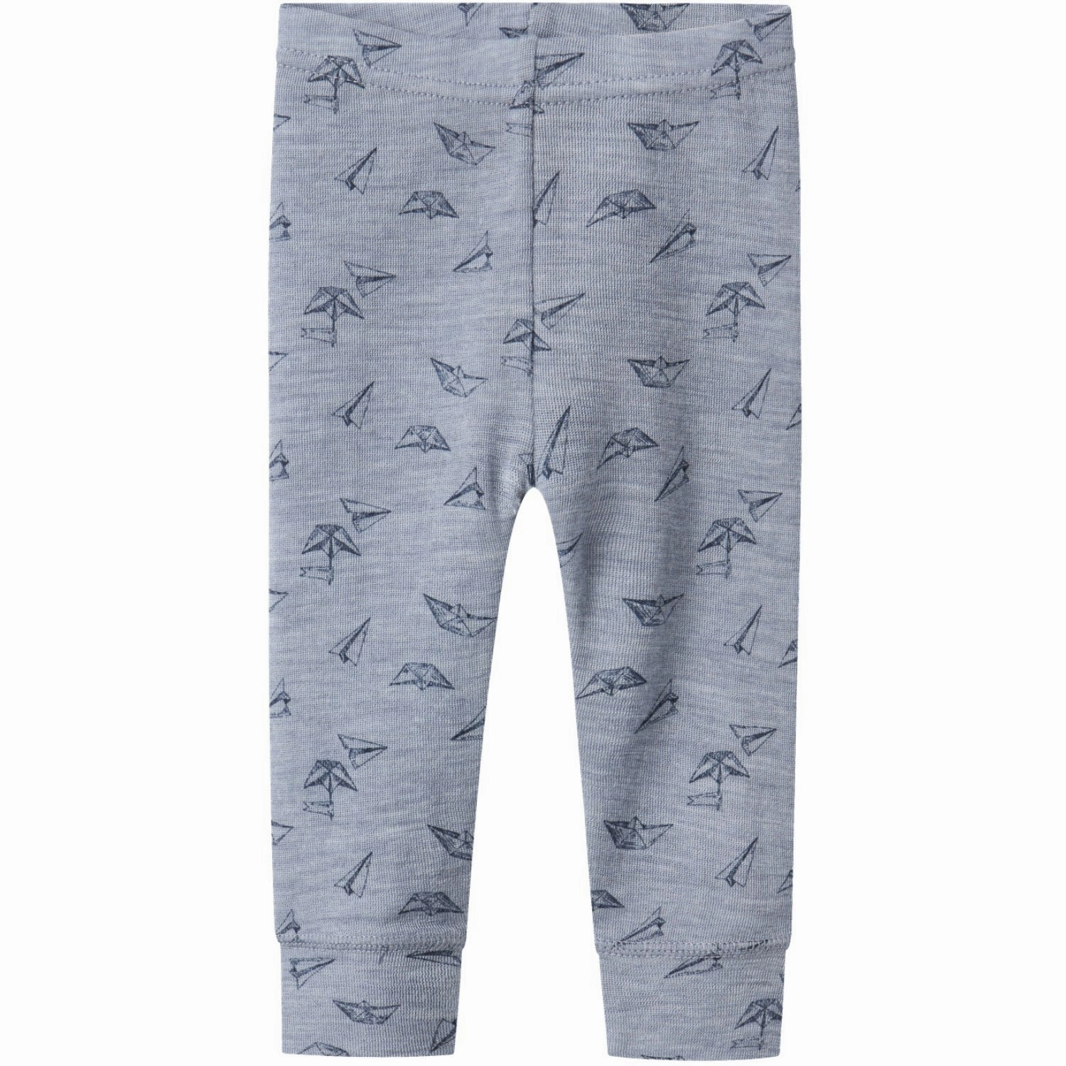 Global Name It Tradewinds Aop Wang Wool Rib Long Johns Aop Aristocratic