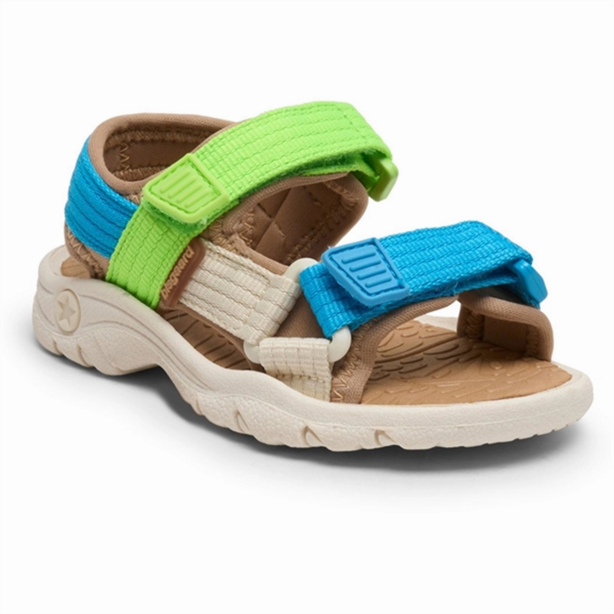 Retro shoes Bisgaard Nico Sandal Bright Blue/Green