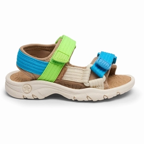 Retro shoes Bisgaard Nico Sandal Bright Blue/Green Chelsea boots