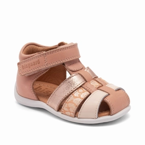 Retro shoes Bisgaard Rose Pearls Carly Sandal Suede shoes
