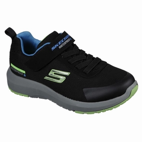 Retro Skechers Boys Dynamic Tread Hydrode Sneakers Waterproof Black Pristine