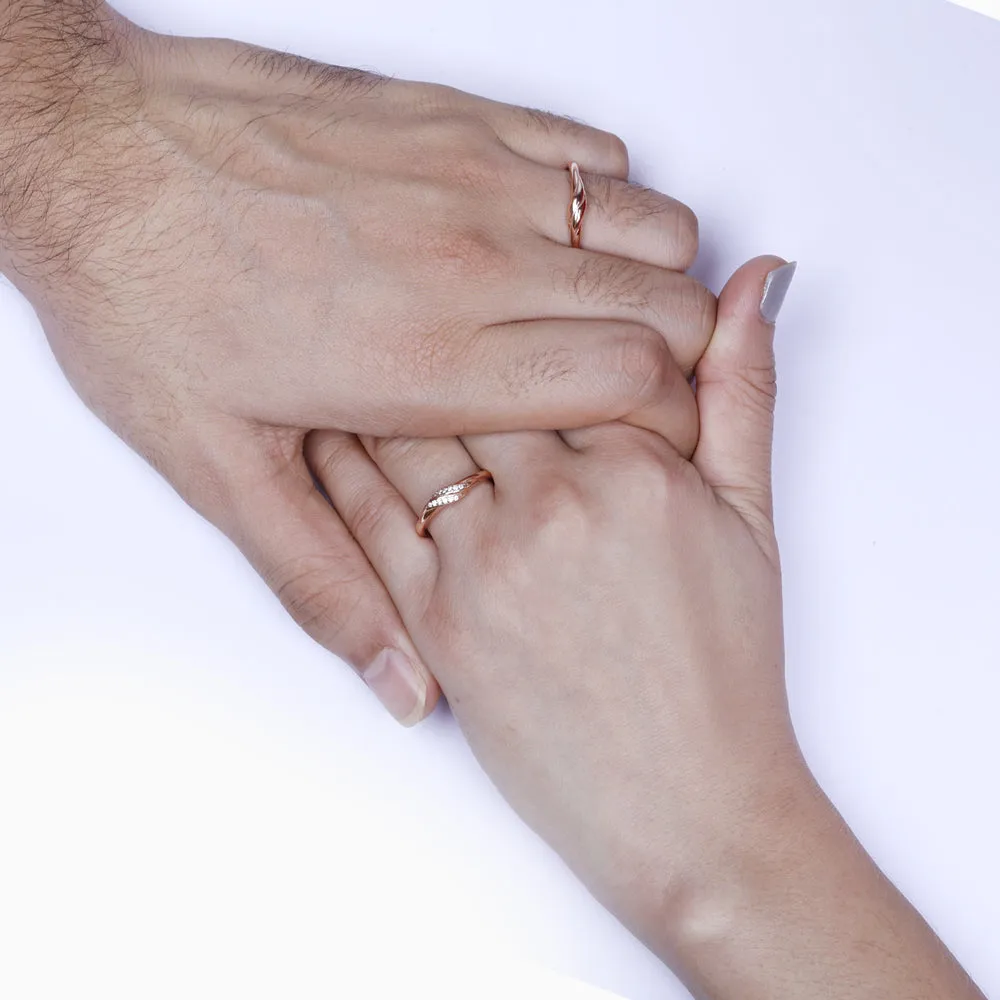 Rose Gold Couple Goals Ring