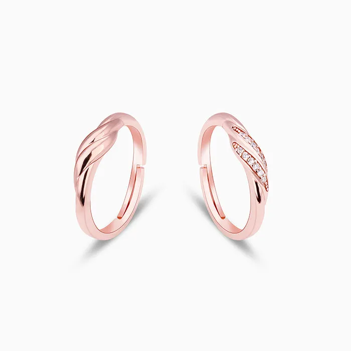 Rose Gold Couple Goals Ring