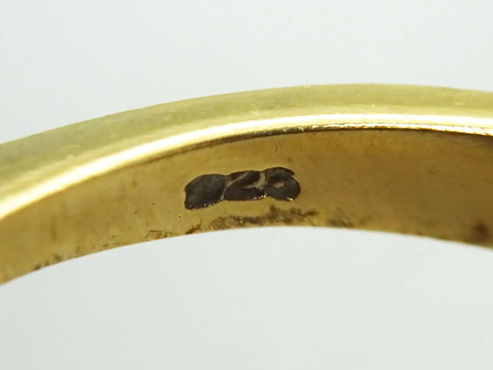 Round CZ Dome Vermeil Ring Sterling Silver Size 8.5