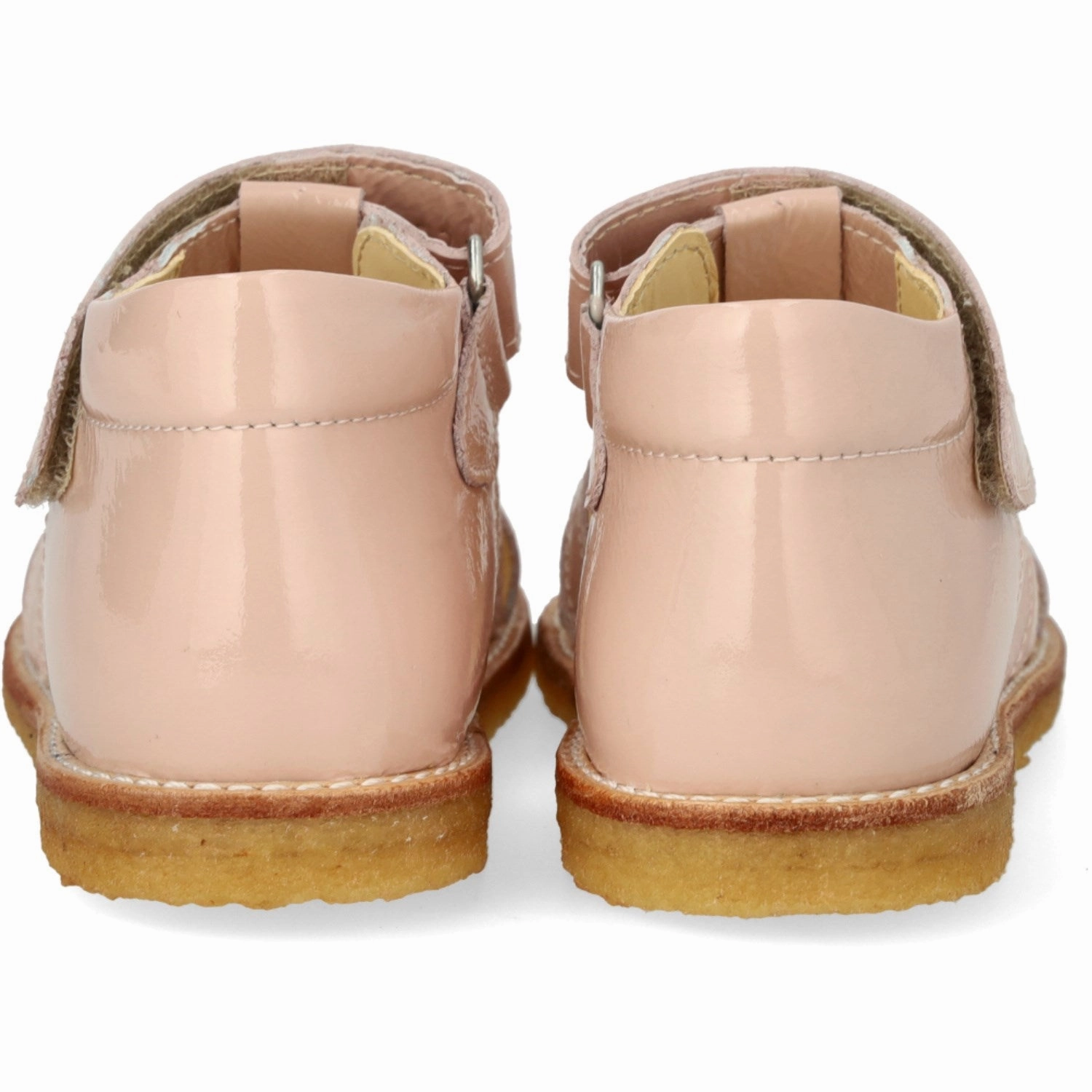 Rubber soles Angulus Rosebud Beginner Heart Sandal with Velcro Closure