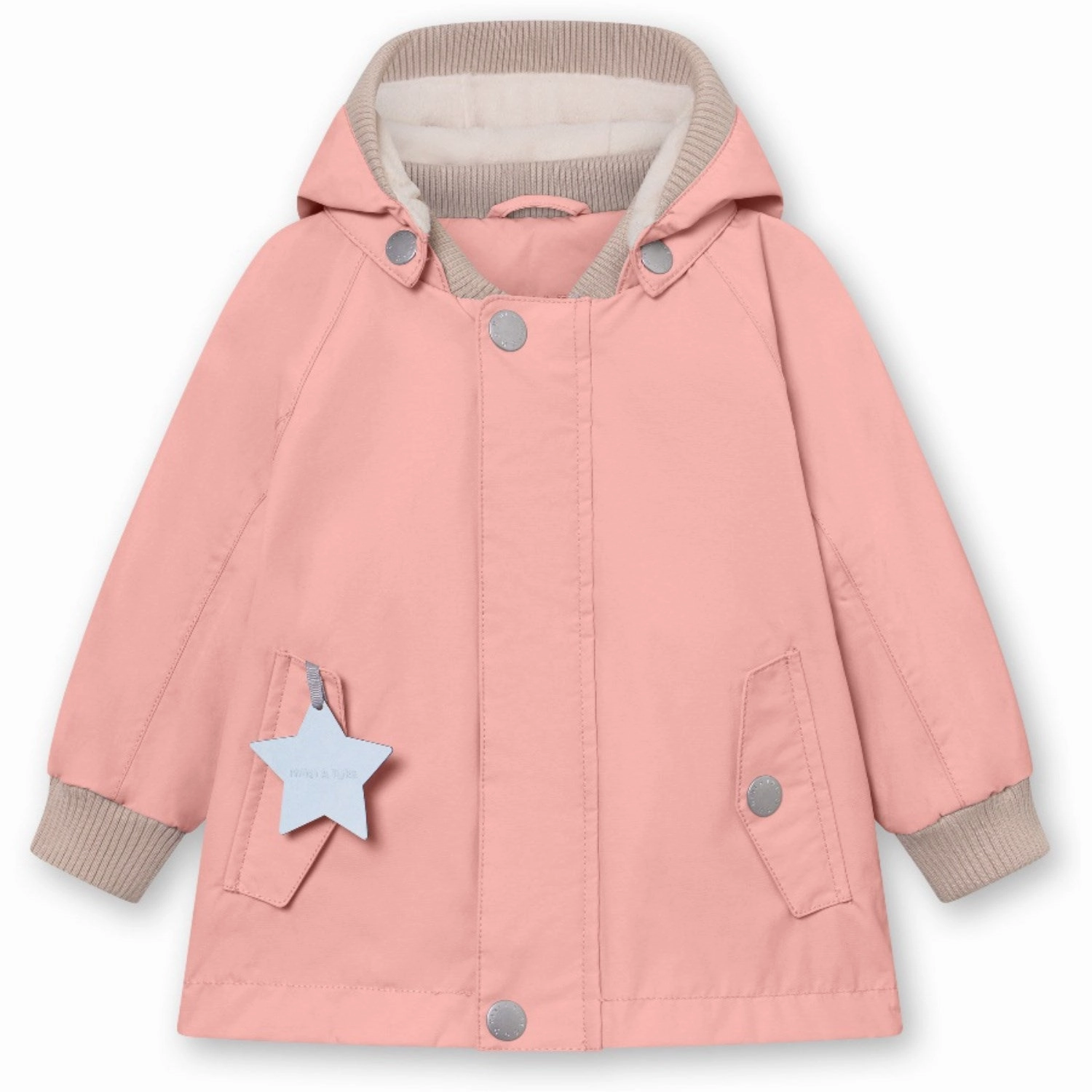 Ruffle Mini A ture Rose Tan Wally Fleece Lined Spring Jacket. GRS Alluring