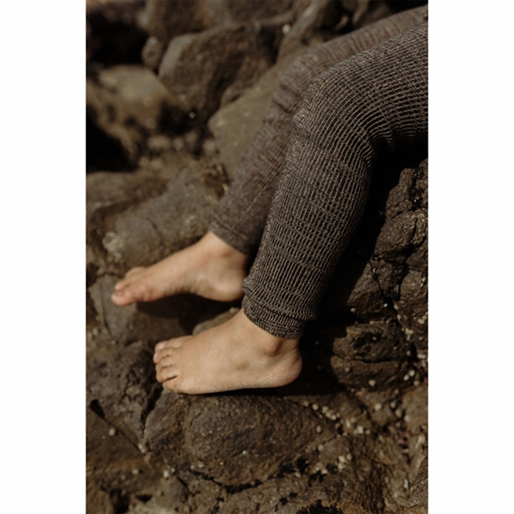 Ruffle Silly Silas Footless Tights Licorice Peanut