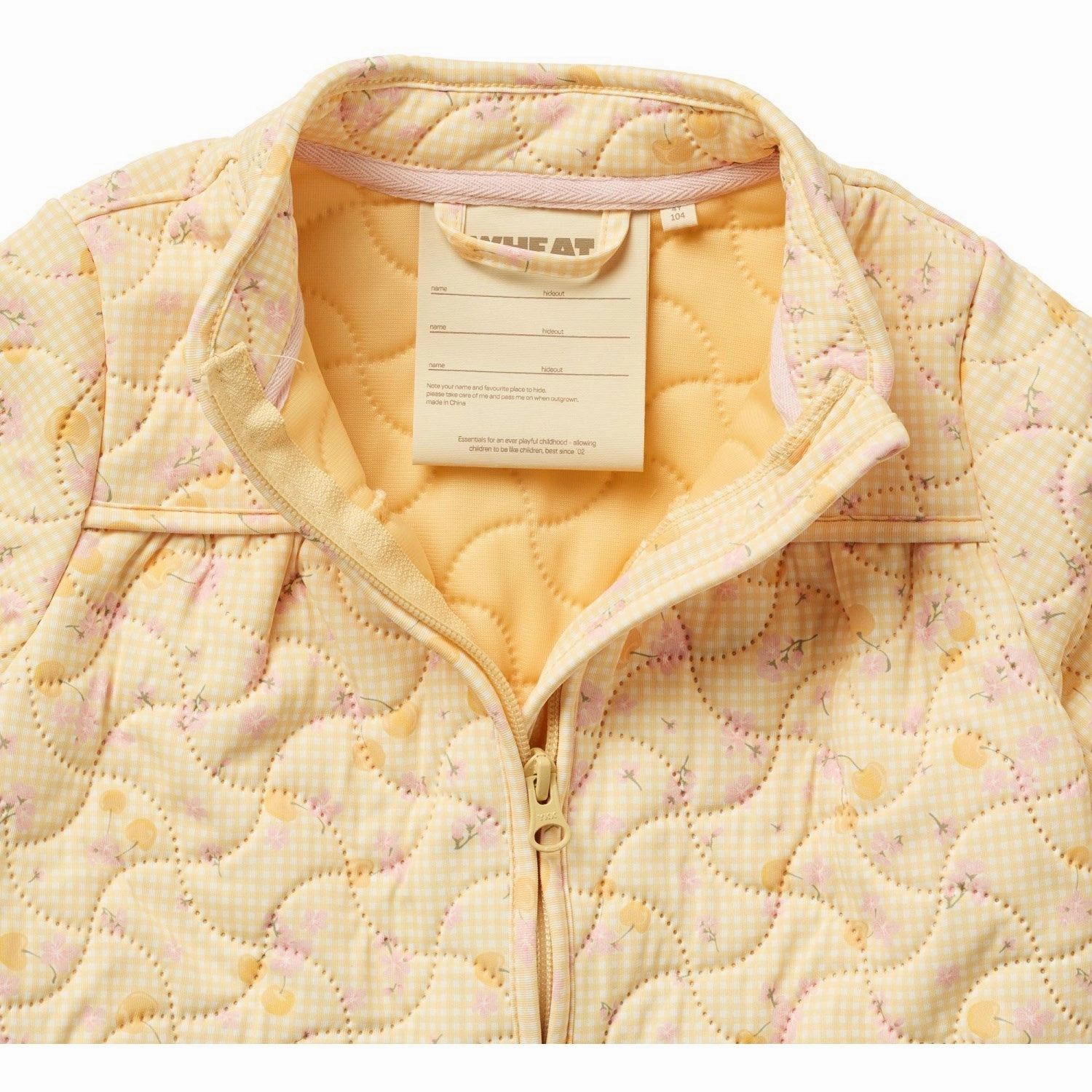 Ruffle Wheat Yellow Cherries Thermo Jacket Tilde