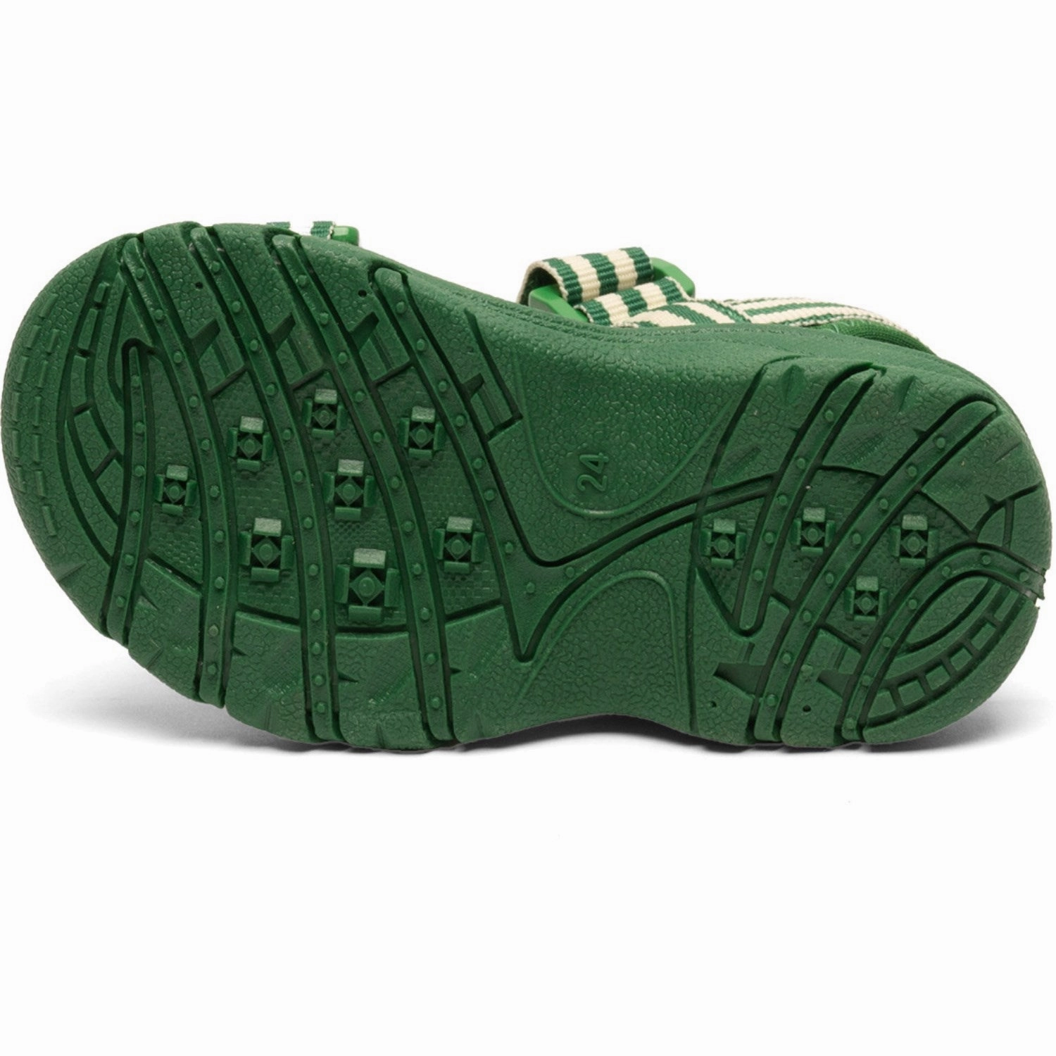 Running shoes Bisgaard Emerald Green Stripes Trine Kjr X Addie Sandal