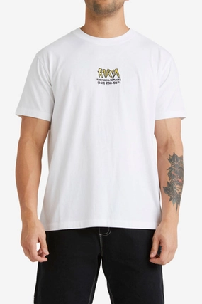 RVCA Electrical Short Sleeve Tee White iphone 15 sale sale for men