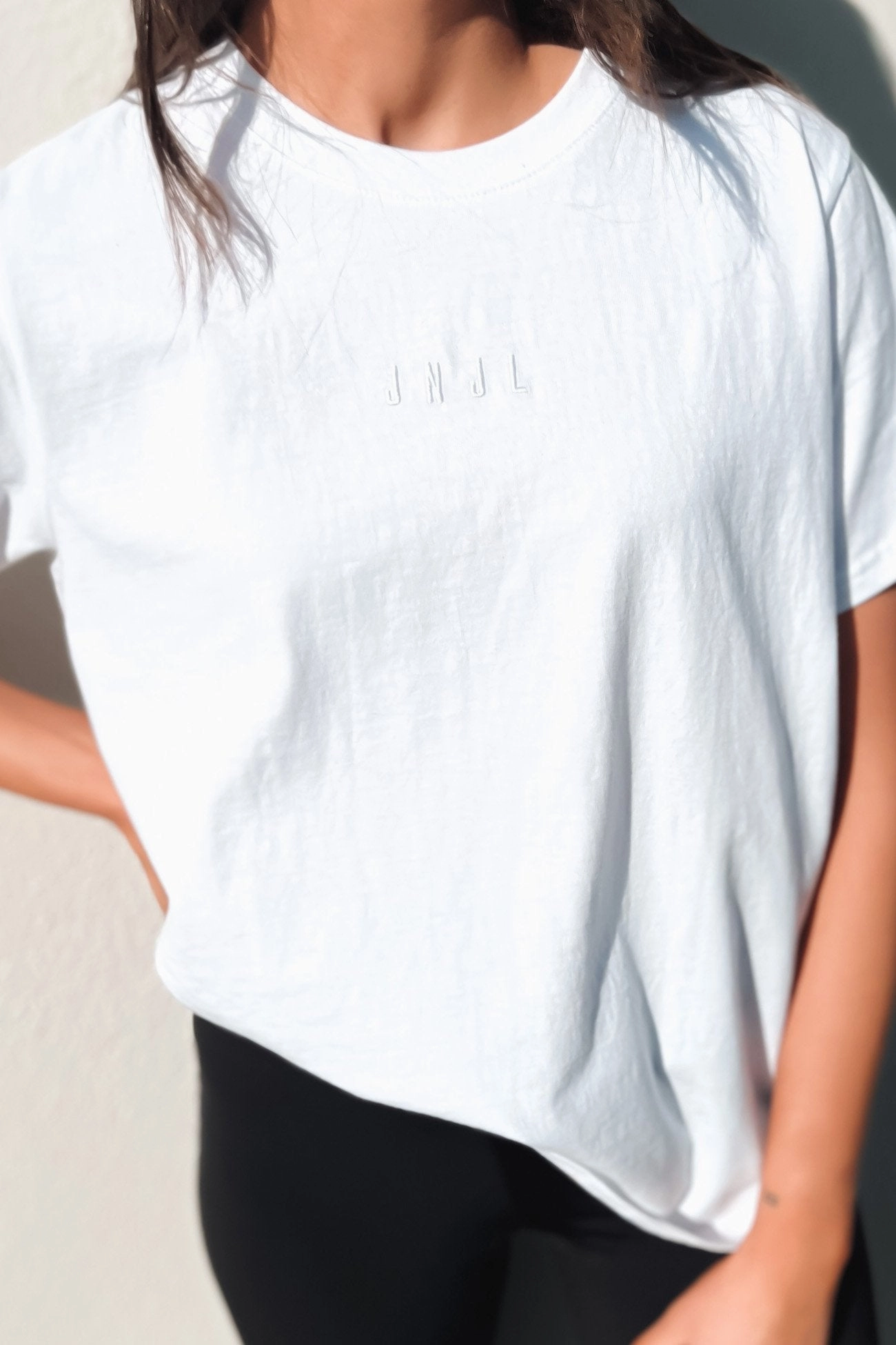 sale agreement JNJL Embroidered Logo Tee White
