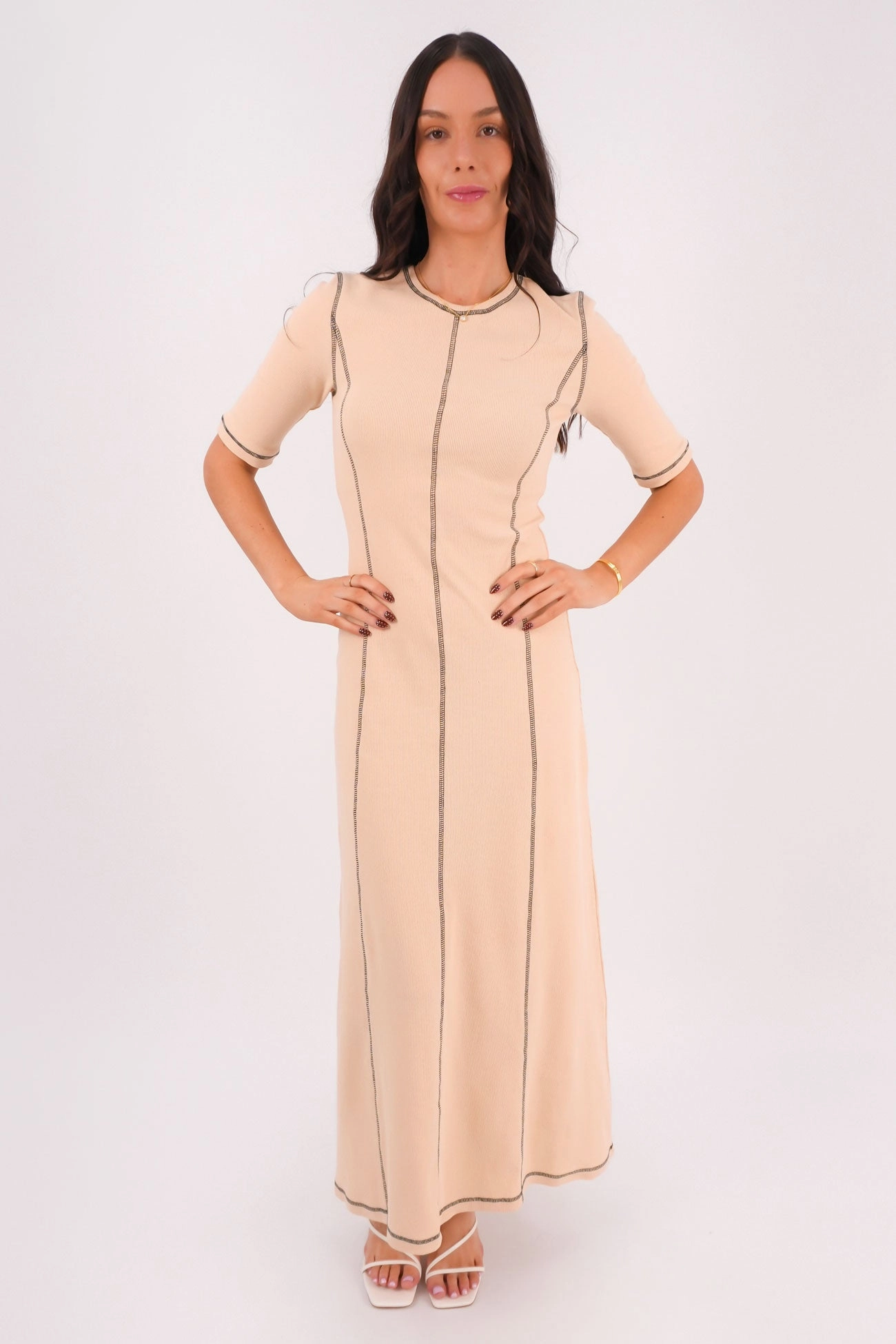 sale alcohol Kisha Maxi Dress Camel