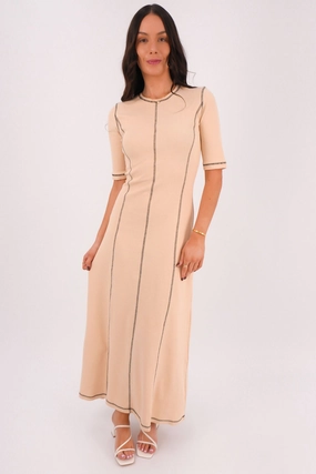sale alcohol Kisha Maxi Dress Camel salesforce
