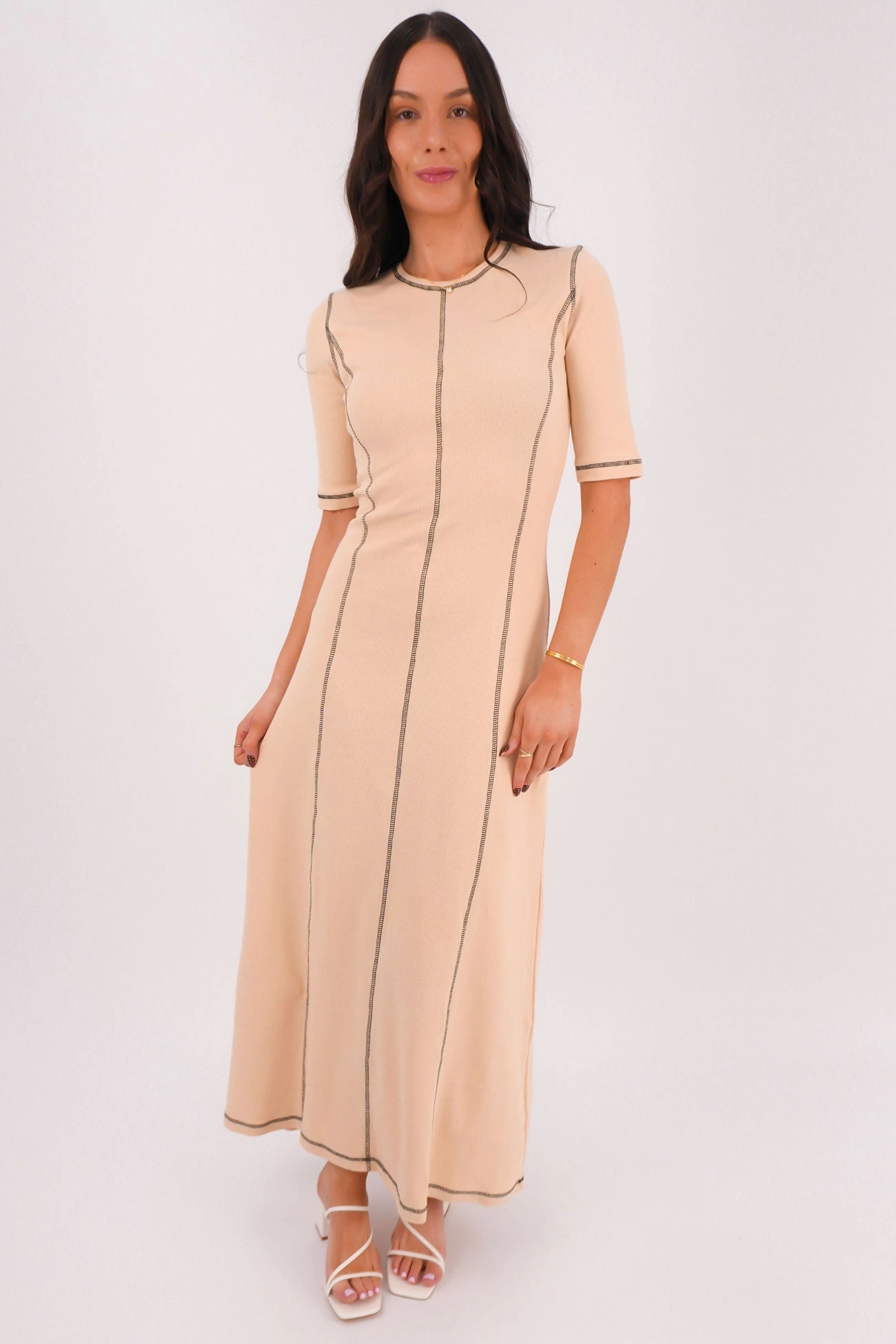 sale alcohol Kisha Maxi Dress Camel salesforce