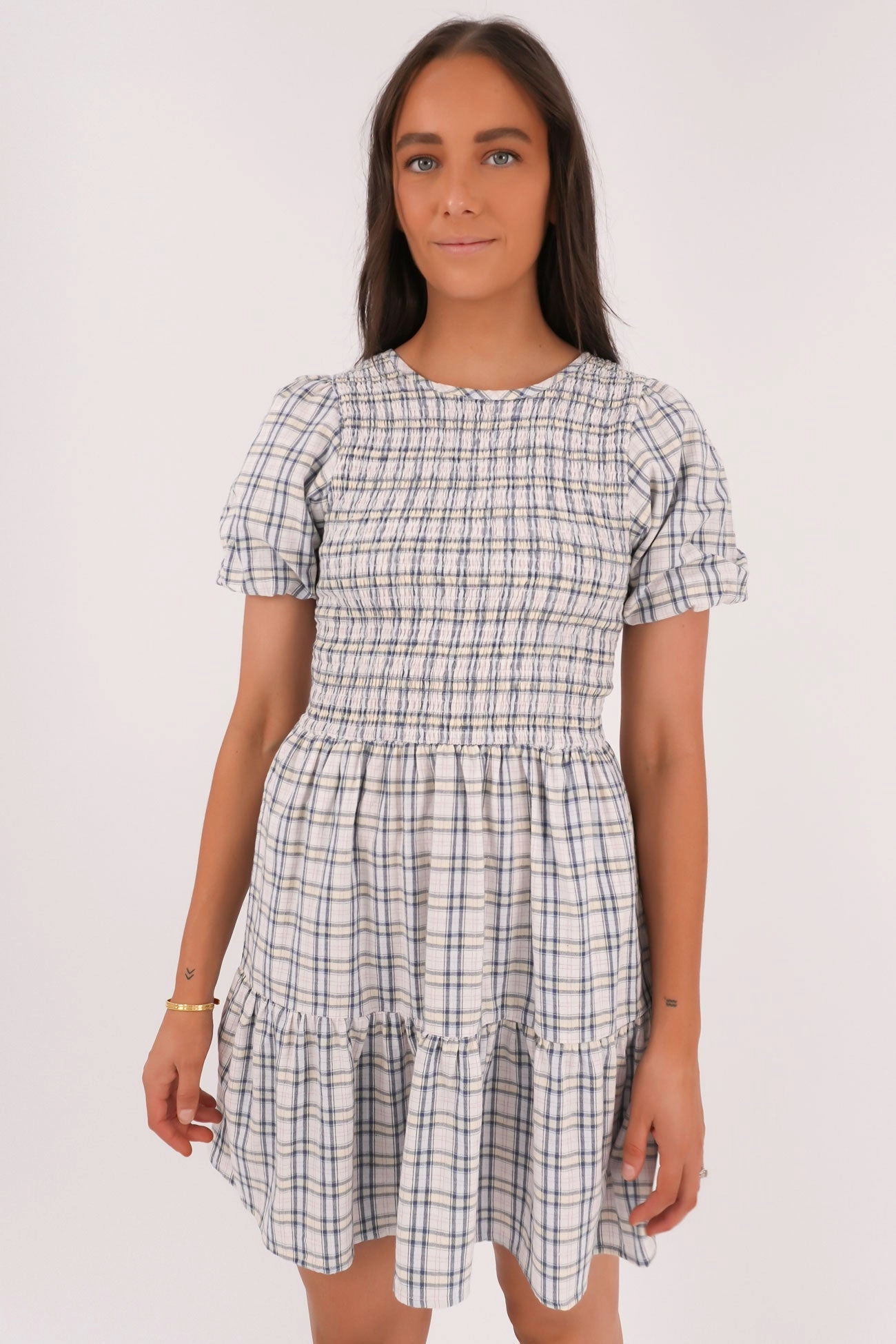 earbuds sale Franklin Mini Dress Check sale online