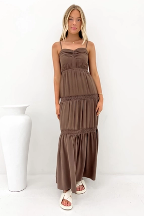 sale at clicks Toledo Maxi Dress Brown refinery sale