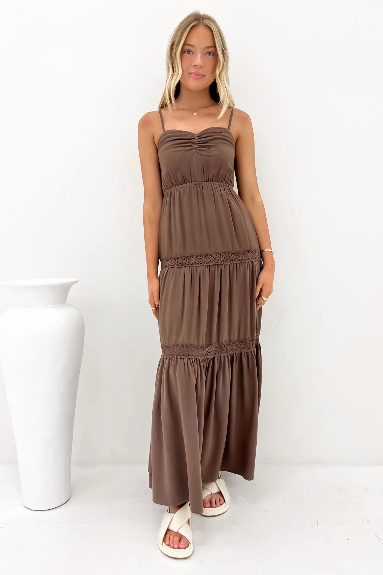 sale at clicks Toledo Maxi Dress Brown refinery sale