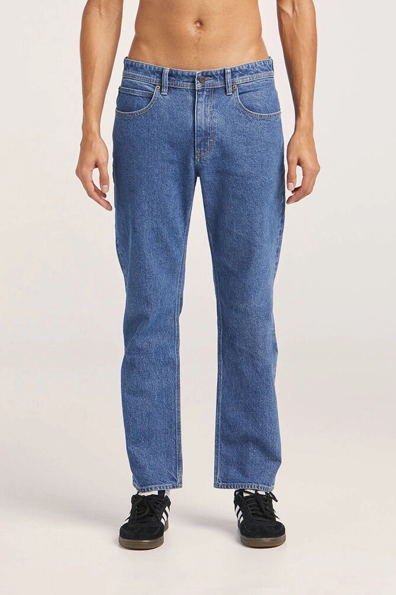 sale banner L-Three Straight Jean Satisfaction Indigo refrigerator sale
