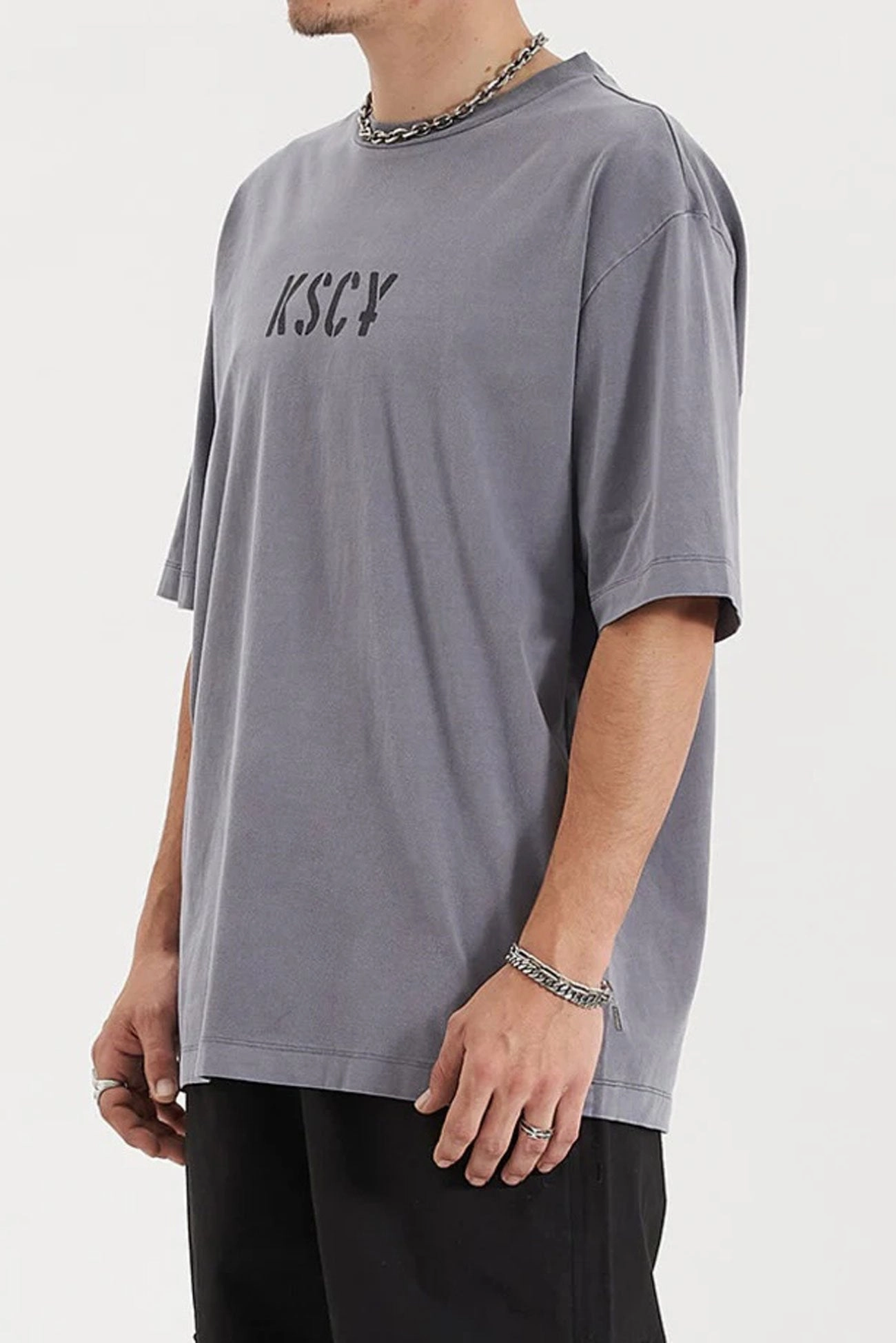 sale christmas cards Schism Heavy Oversized Tee Pigment Steel