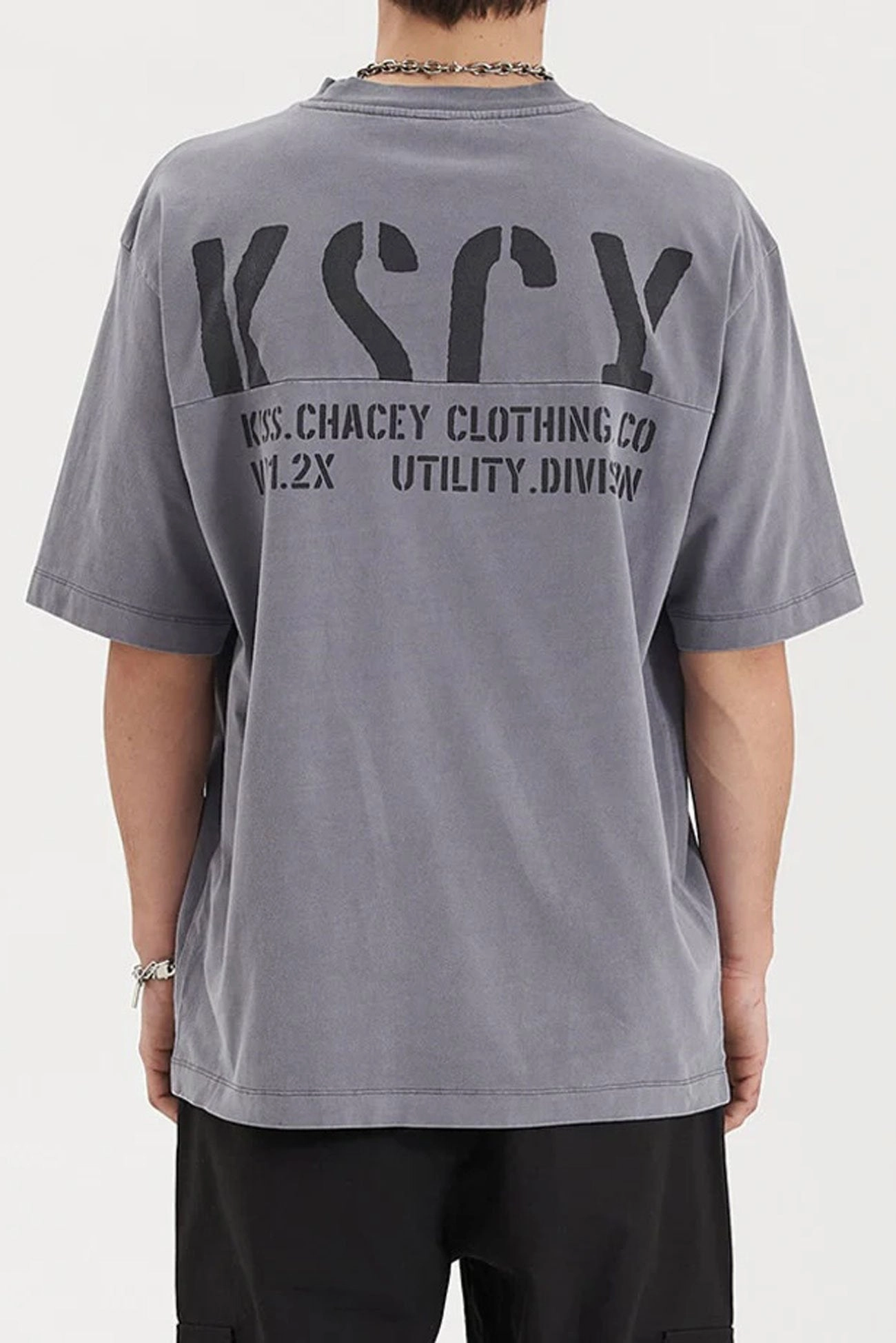 sale christmas cards Schism Heavy Oversized Tee Pigment Steel