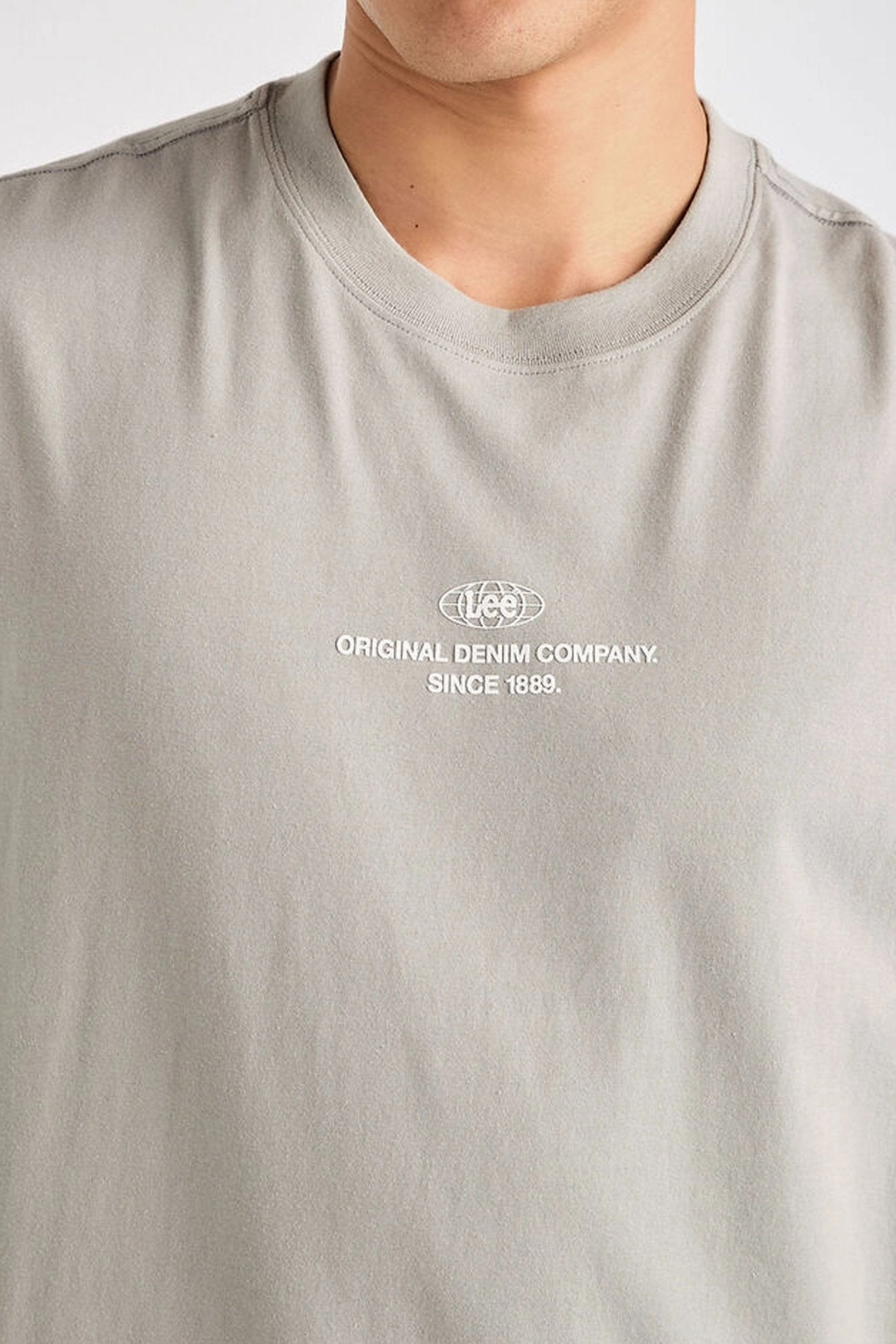 sale clothes Denim Co Muscle Tee Stone Steel