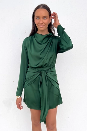 sale deals Dinah Mini Dress Emerald sale heels