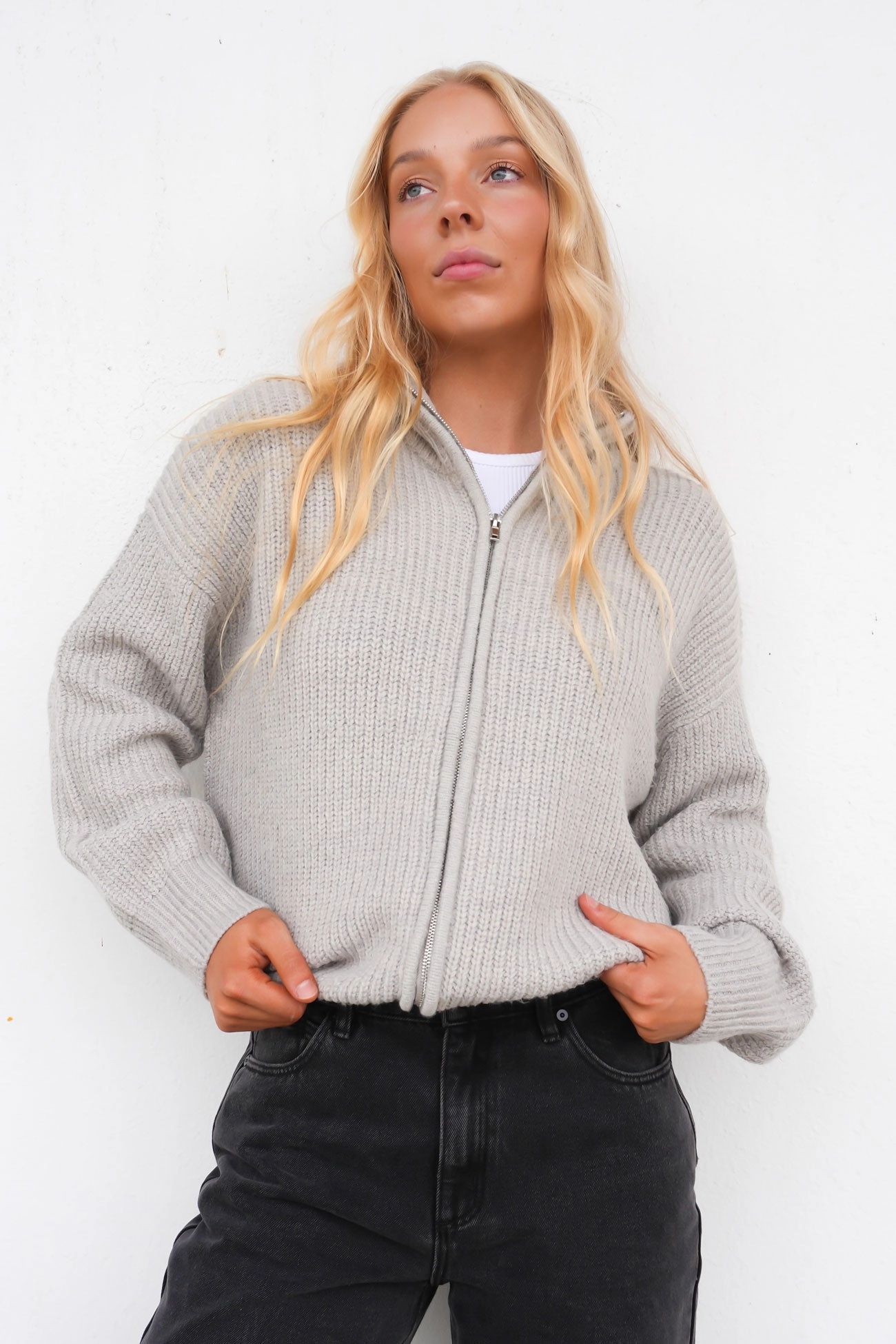sale deed Kiya Knit Grey Marle