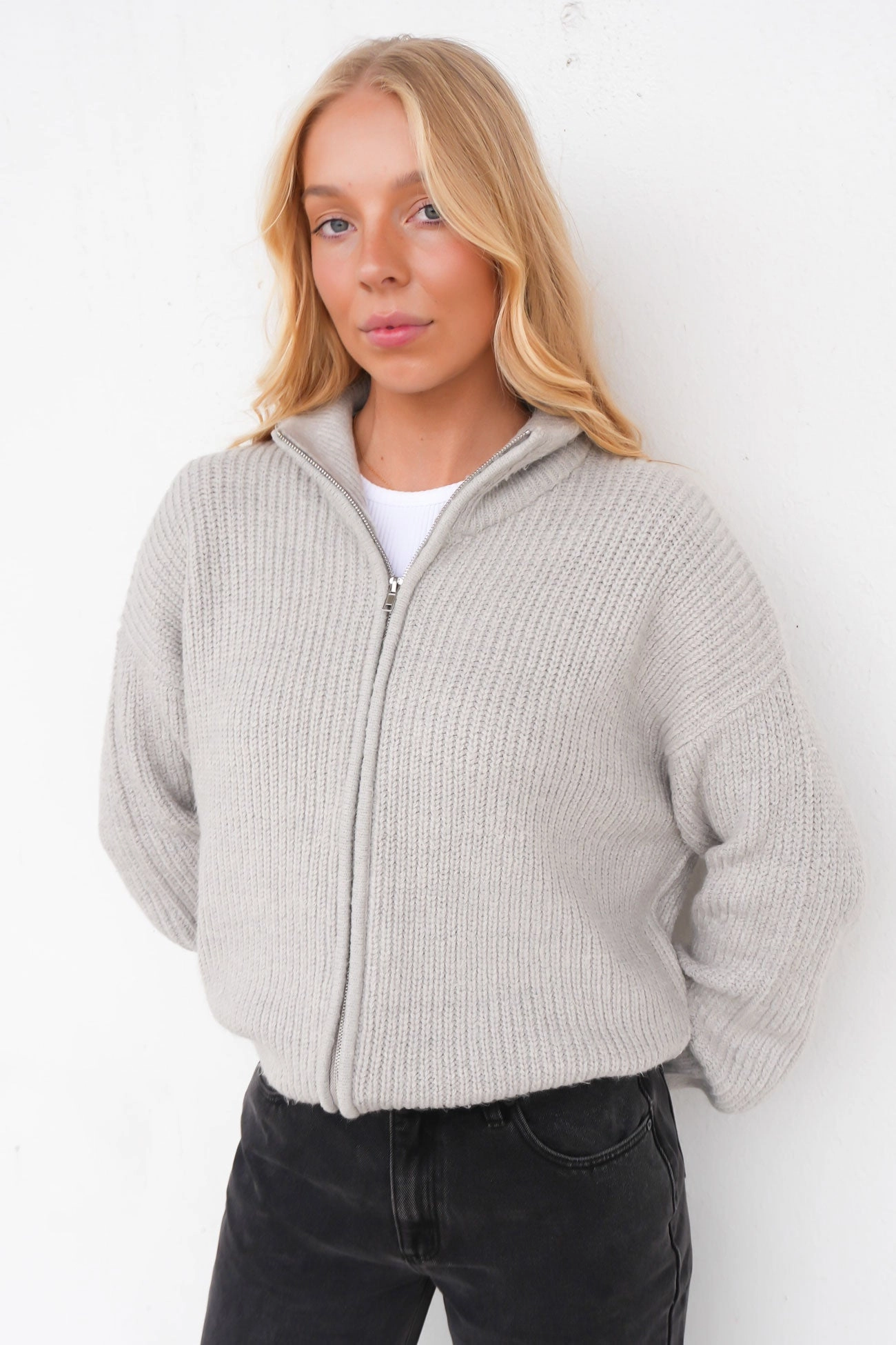 sale deed Kiya Knit Grey Marle