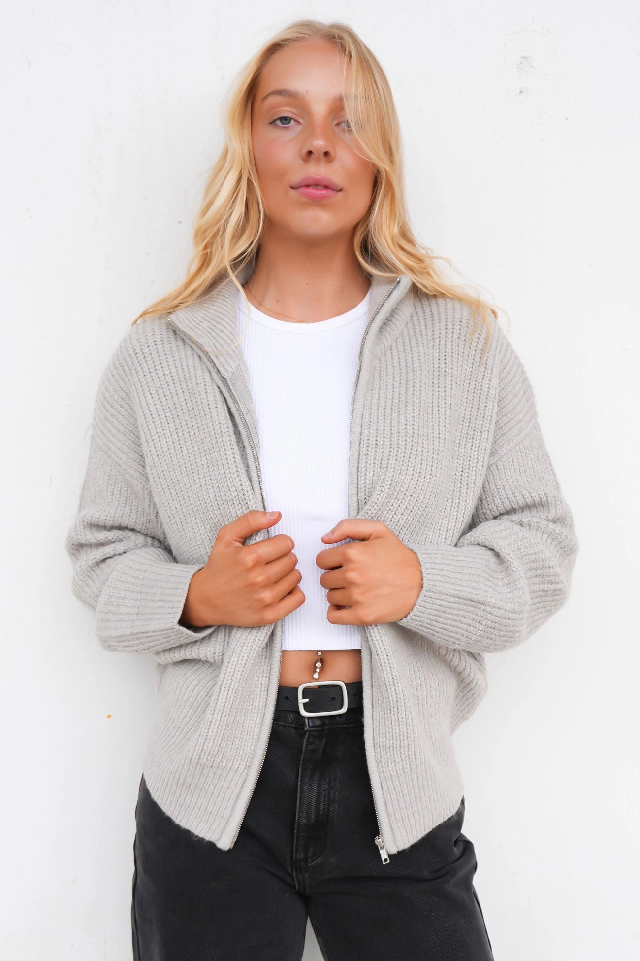 sale deed Kiya Knit Grey Marle