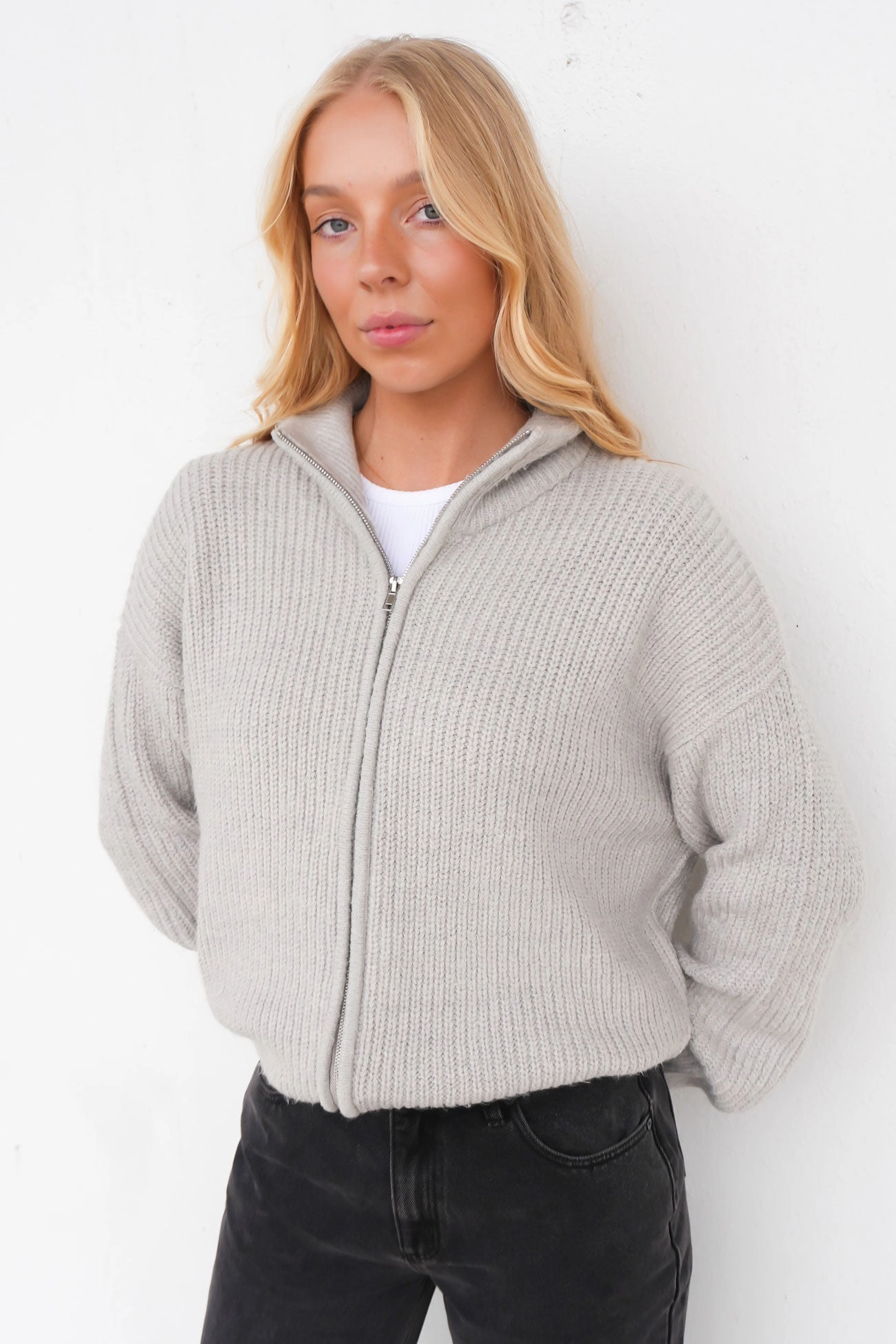 sale deed Kiya Knit Grey Marle