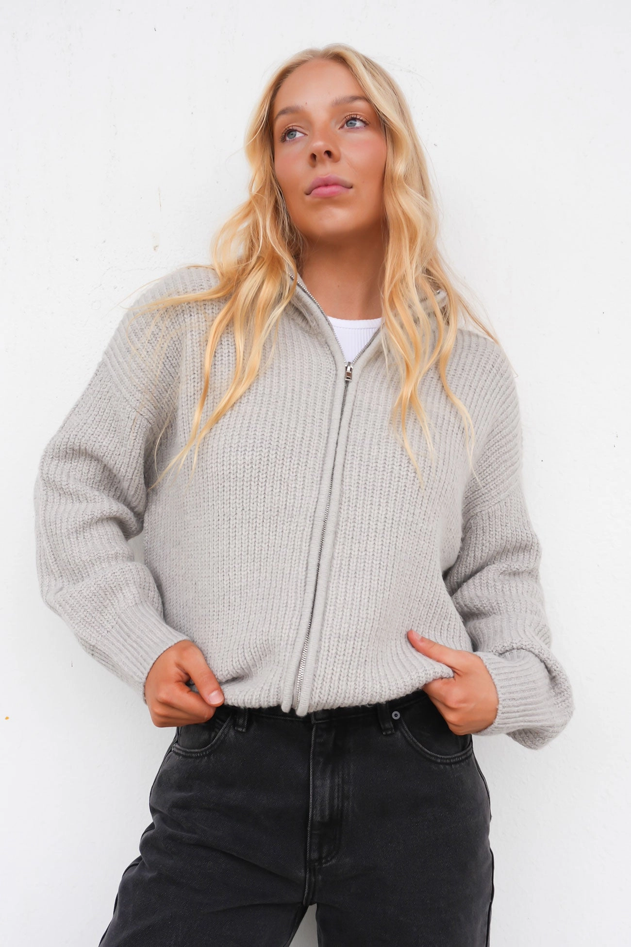 sale deed Kiya Knit Grey Marle