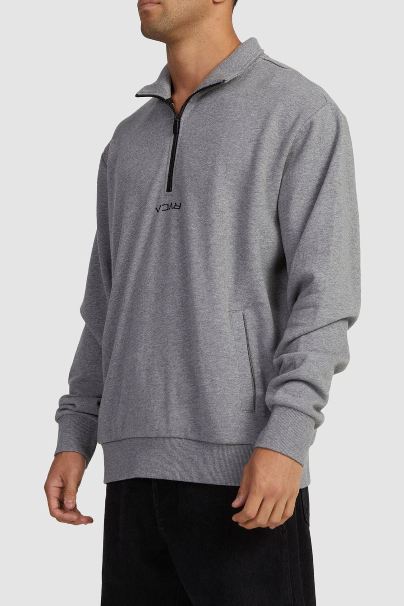 sale deed Mini Flipped Half Zip Grey Marle