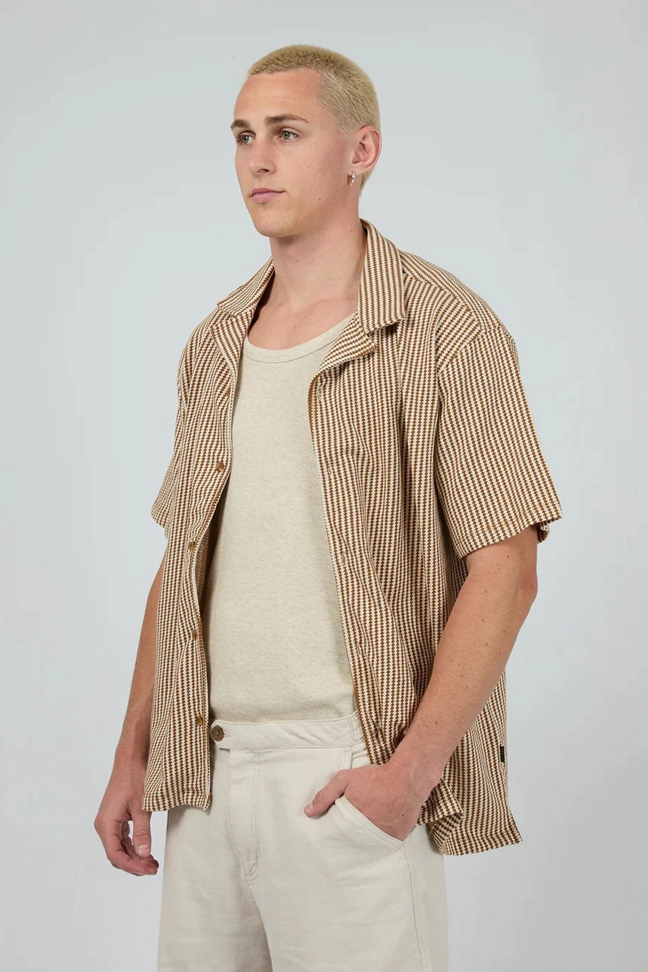 sale designer bags Jackson Short Sleeve Shirt Brown