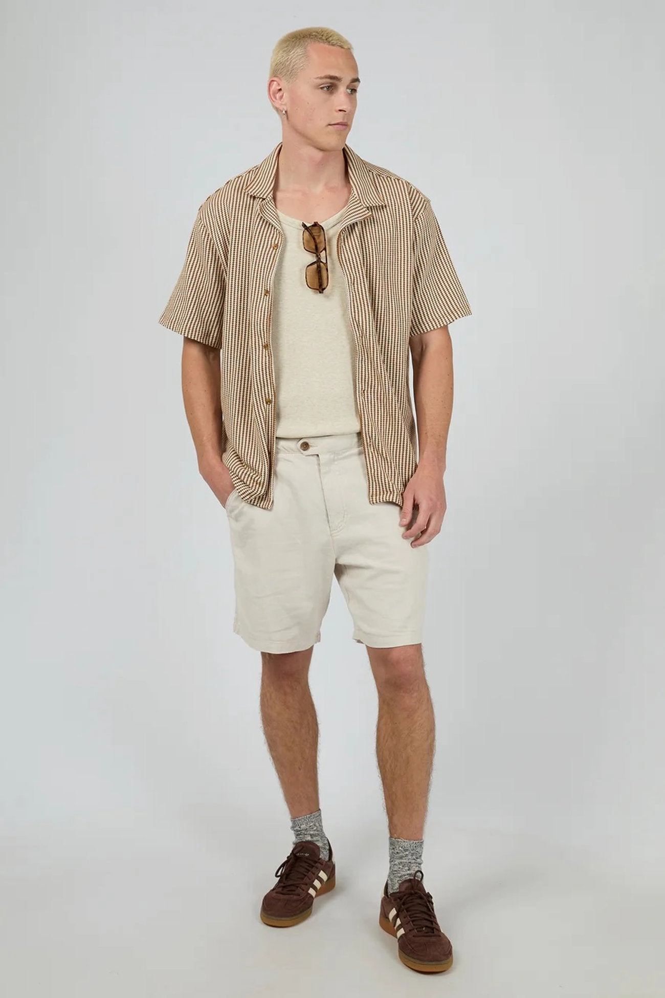 sale designer bags Jackson Short Sleeve Shirt Brown