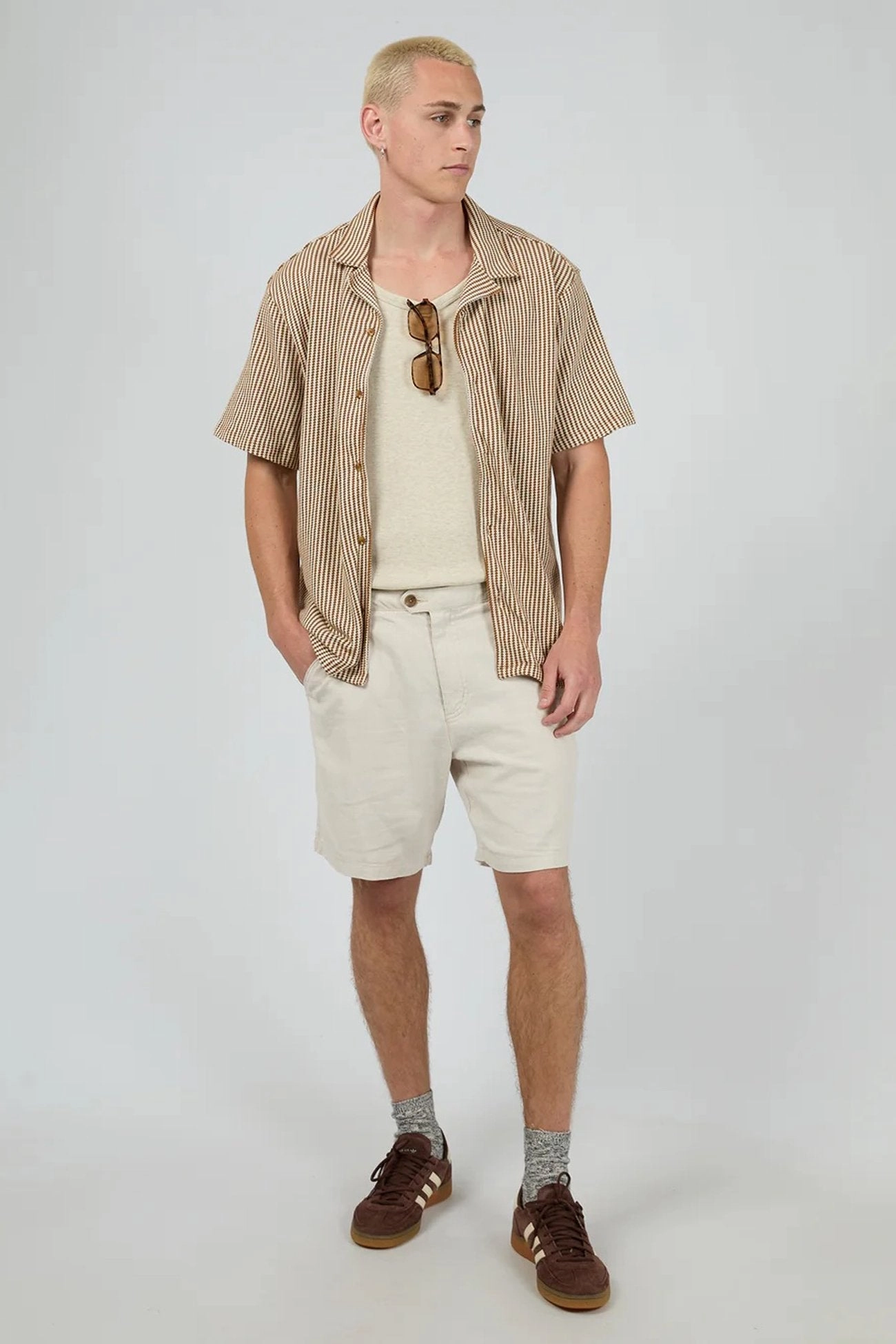 sale designer bags Jackson Short Sleeve Shirt Brown