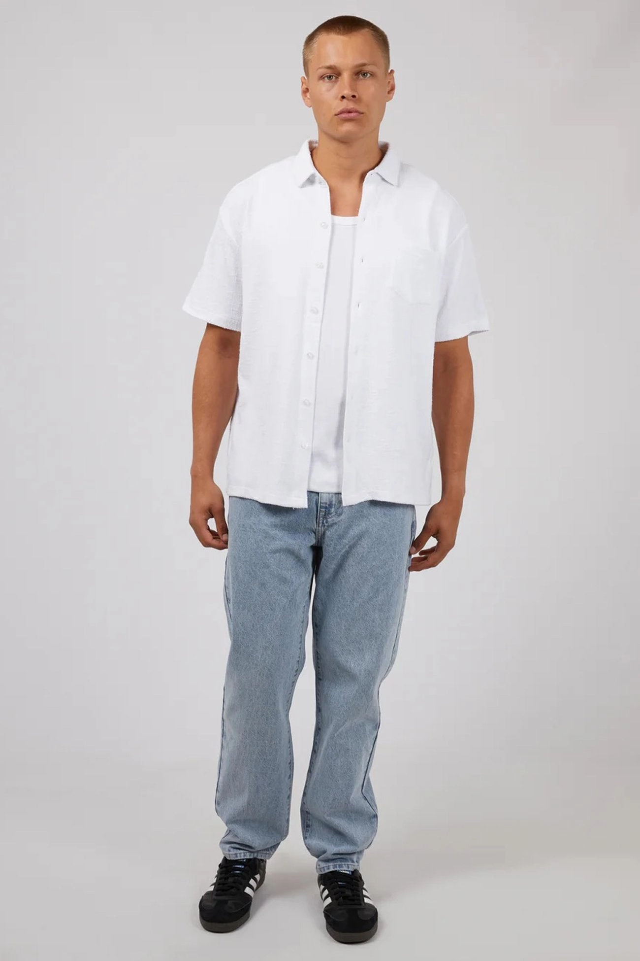 sale double beds Cove Short Sleeve Shirt White