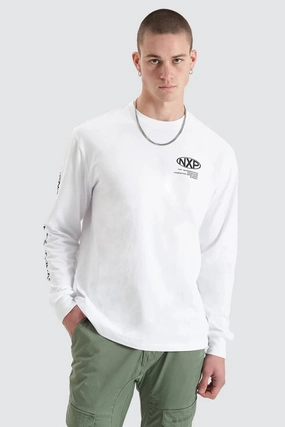 sale electronics Tensile Long Sleeve Tee Optical White sale tag