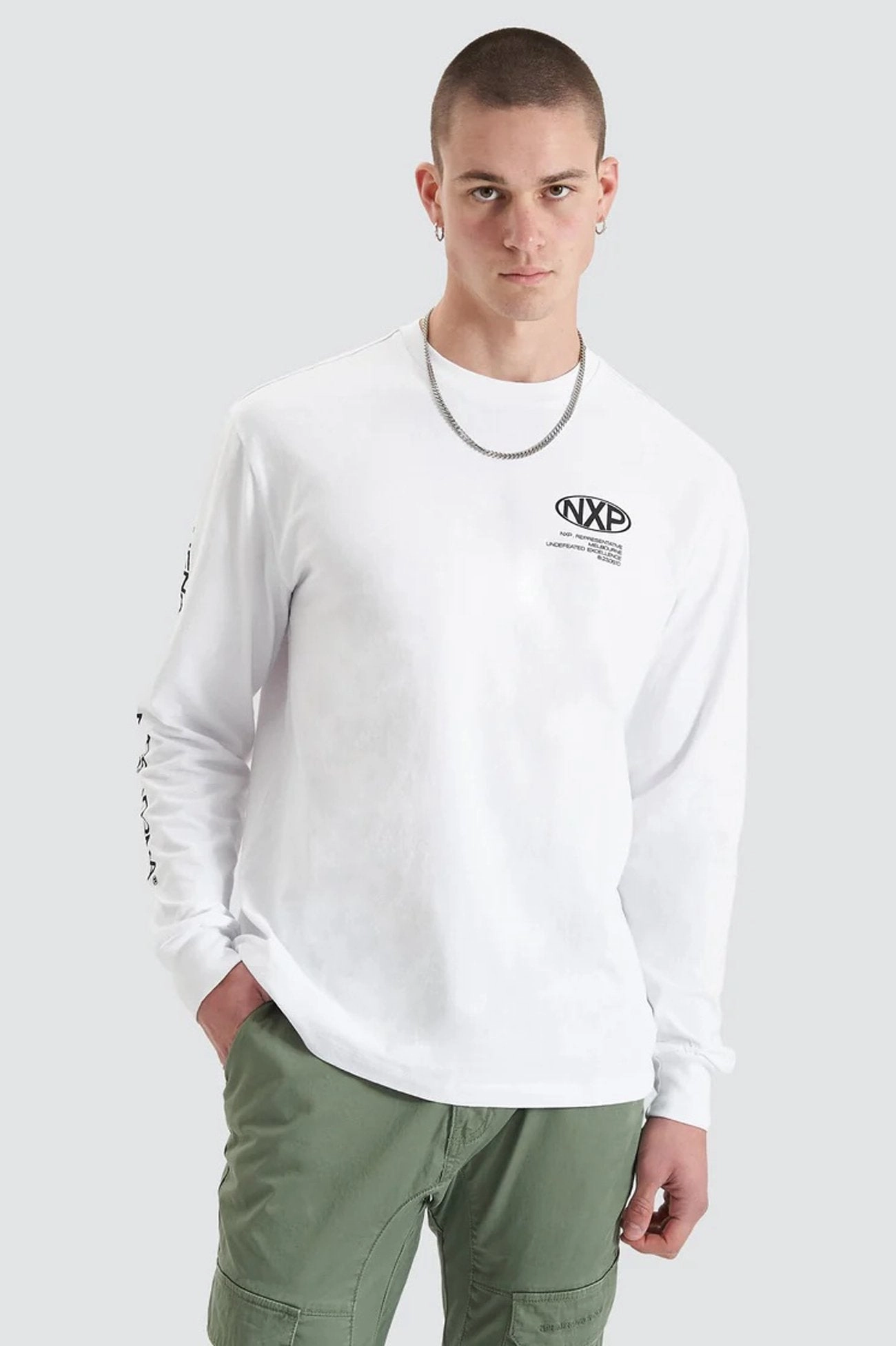sale electronics Tensile Long Sleeve Tee Optical White sale tag