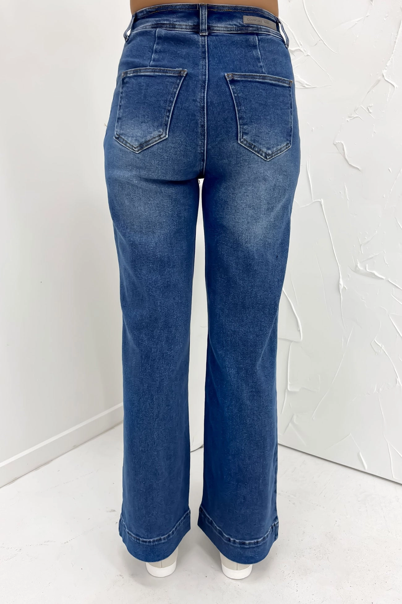 sale fashion Mahnee Flare Jean Mid Blue