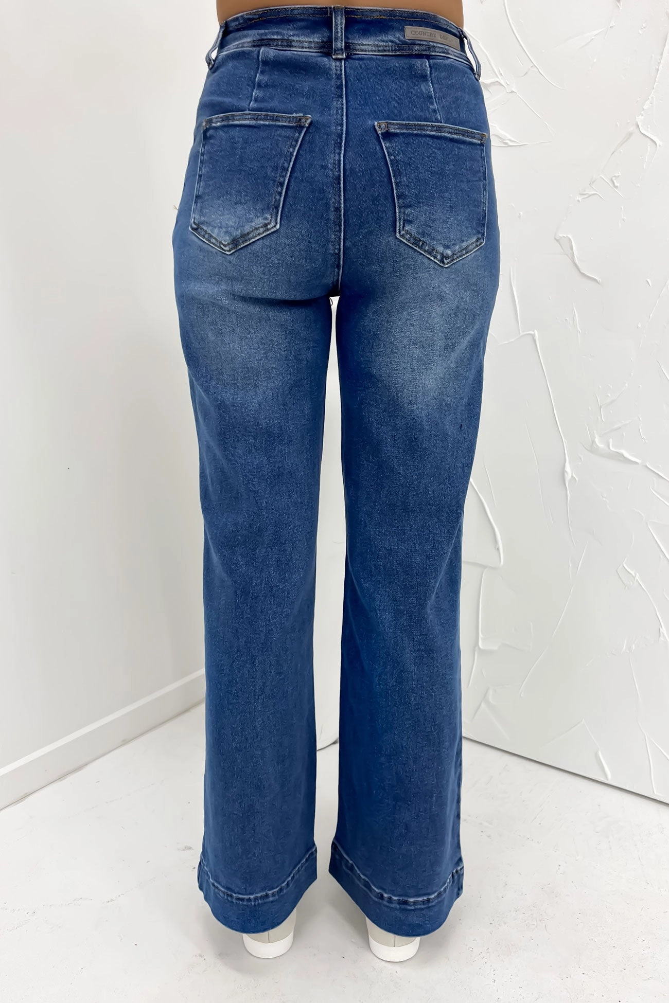 sale fashion Mahnee Flare Jean Mid Blue