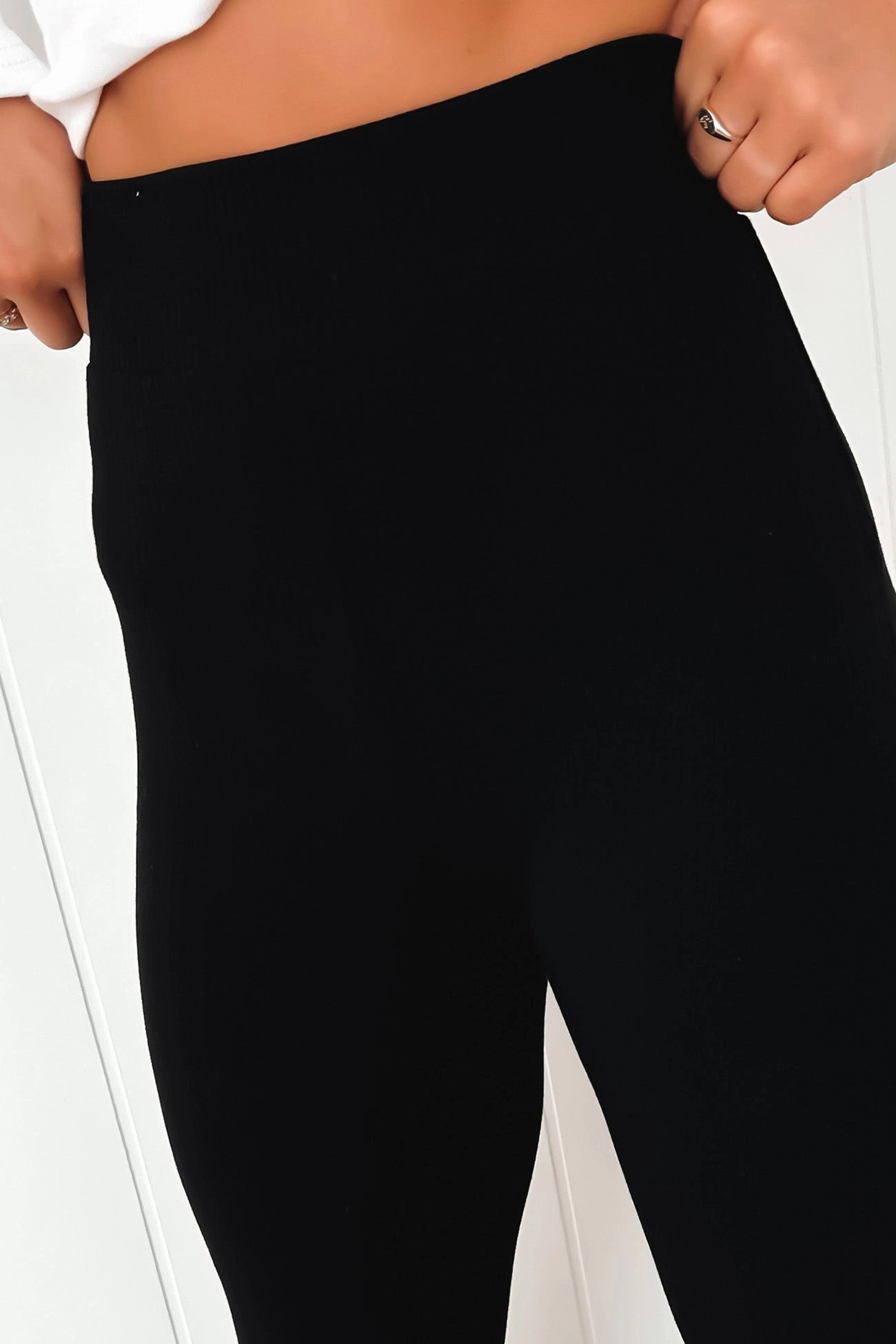 sale fish Lennox Ribbed Pant Black