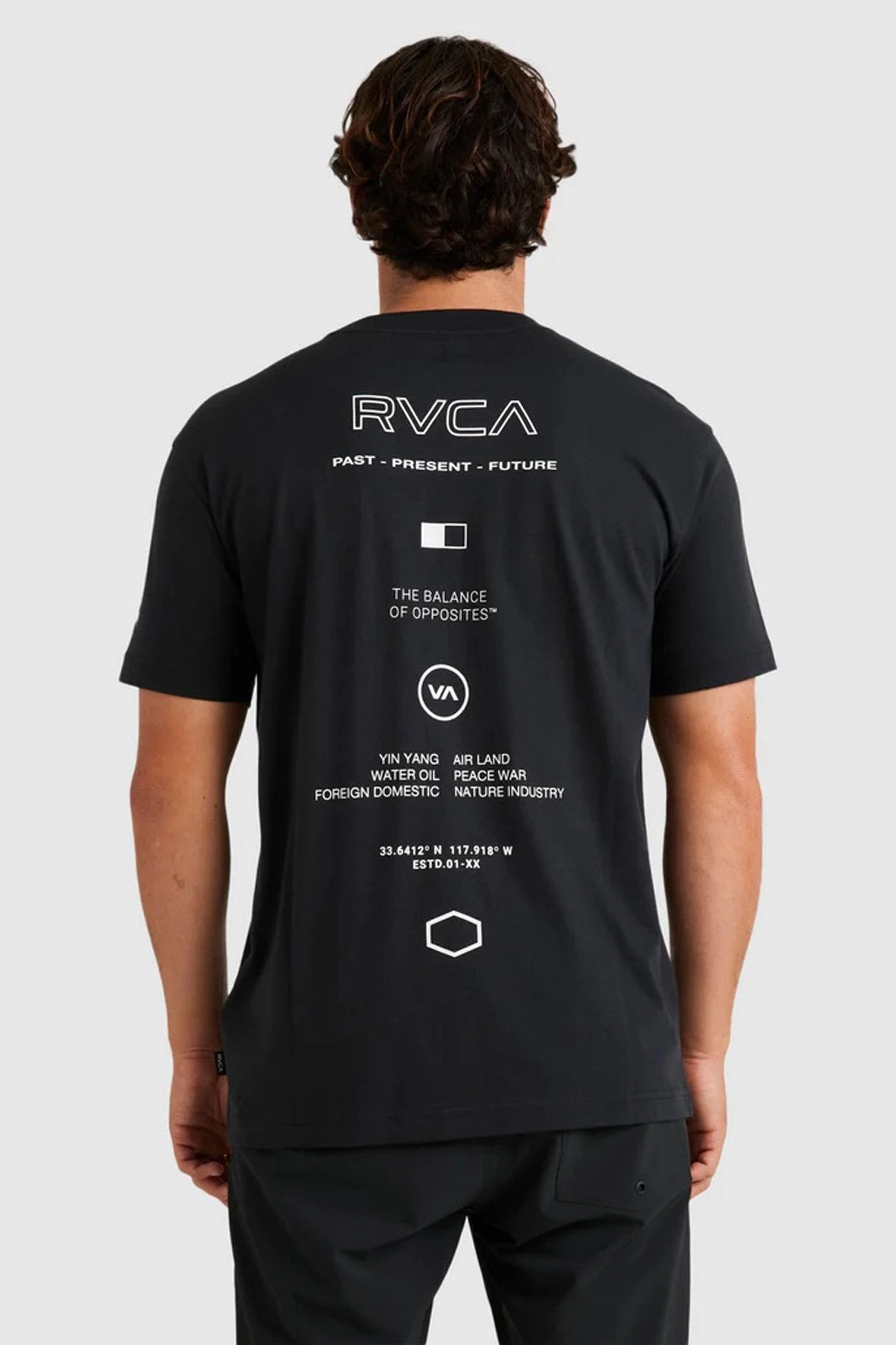 sale fish RVCA Inline Short Sleeve Tee RVCA Black